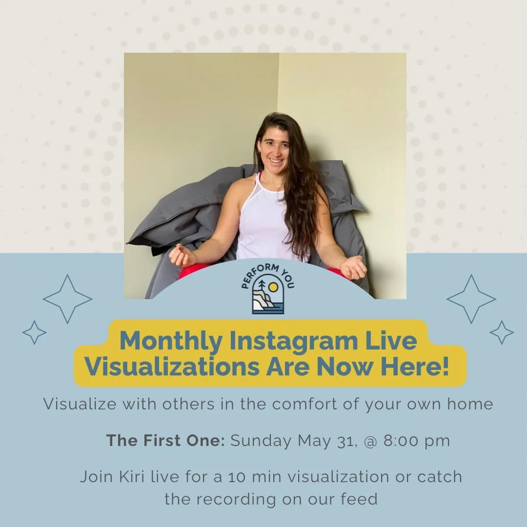 I&rsquo;m going live &mdash; Instagram Live that is! 🎥✨

Monthly guided visualizations for everyone (athlete or not)!

Starting this Sunday, May 31 @ 8:00 PM EST.

I&rsquo;ll lead short, free sessions built to help you unlock focus, confidence, and 