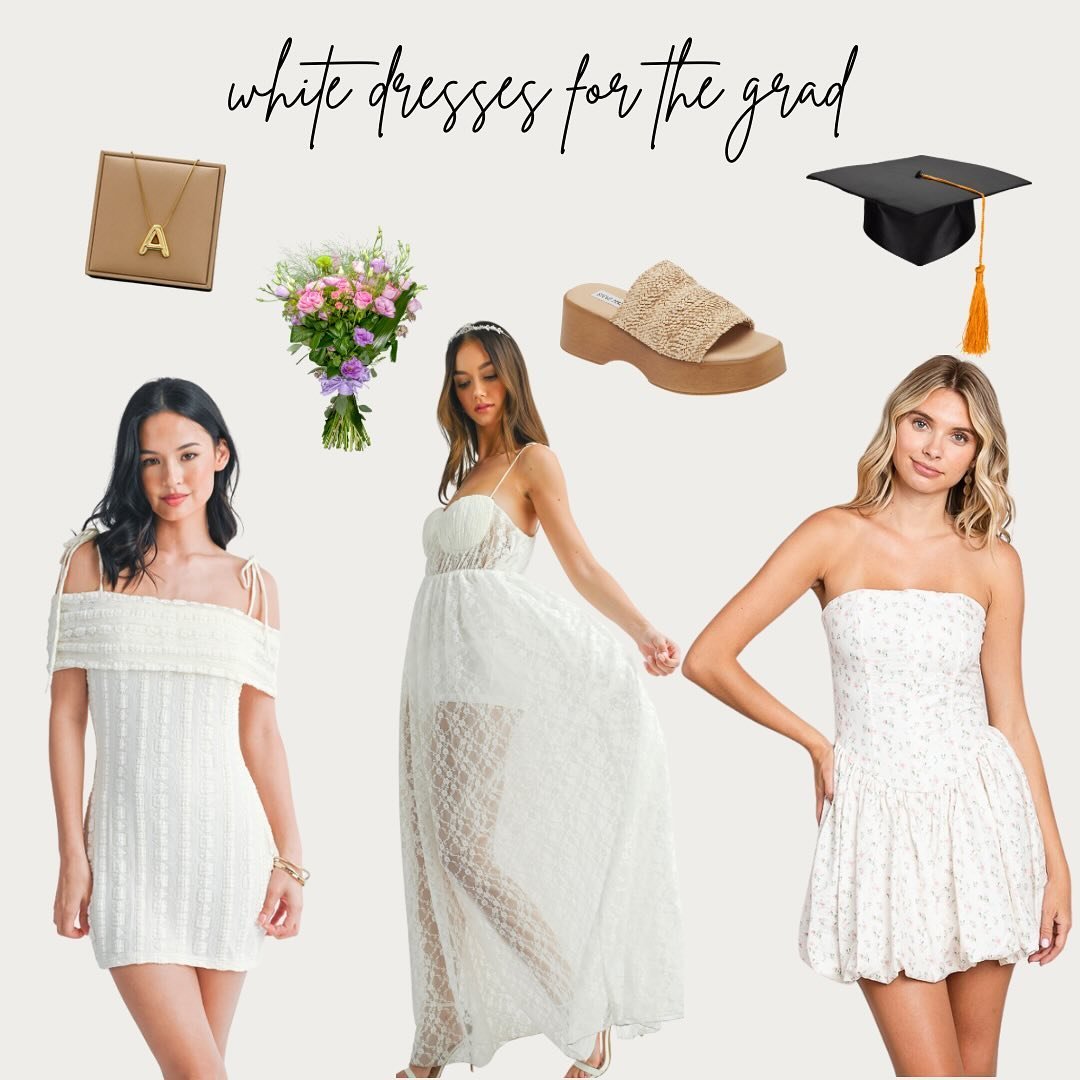 Shop white dresses that are perfect for graduation through DM or at your local VSKY boutique! ✨🤍🛍️ 

#vanillaskystores #whitedresses #graduation #boutiqueshopping