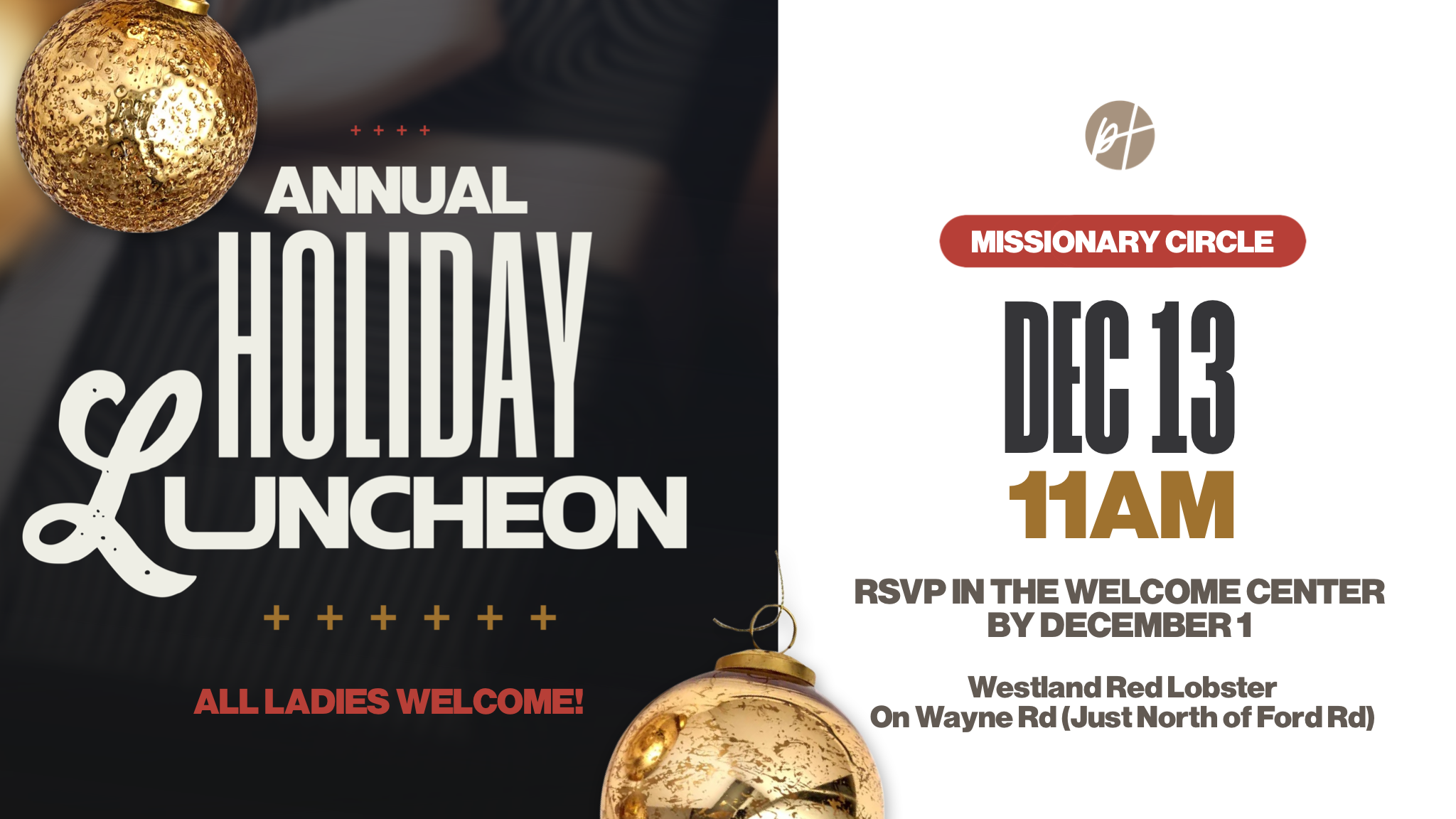 Missionary Circle Annual Holiday Luncheon