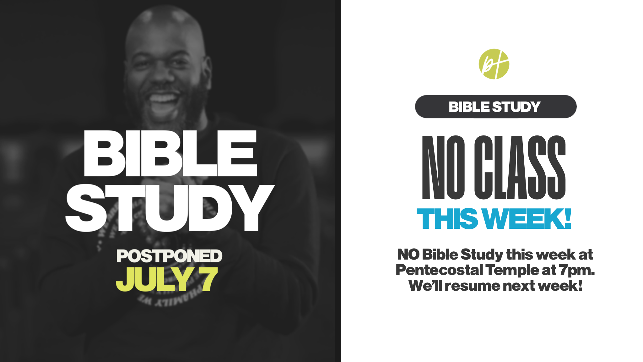 No Bible Study