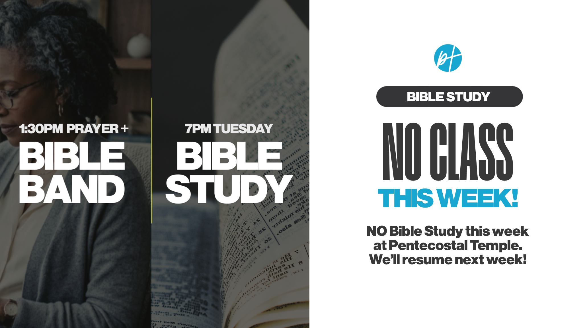 No Bible Study