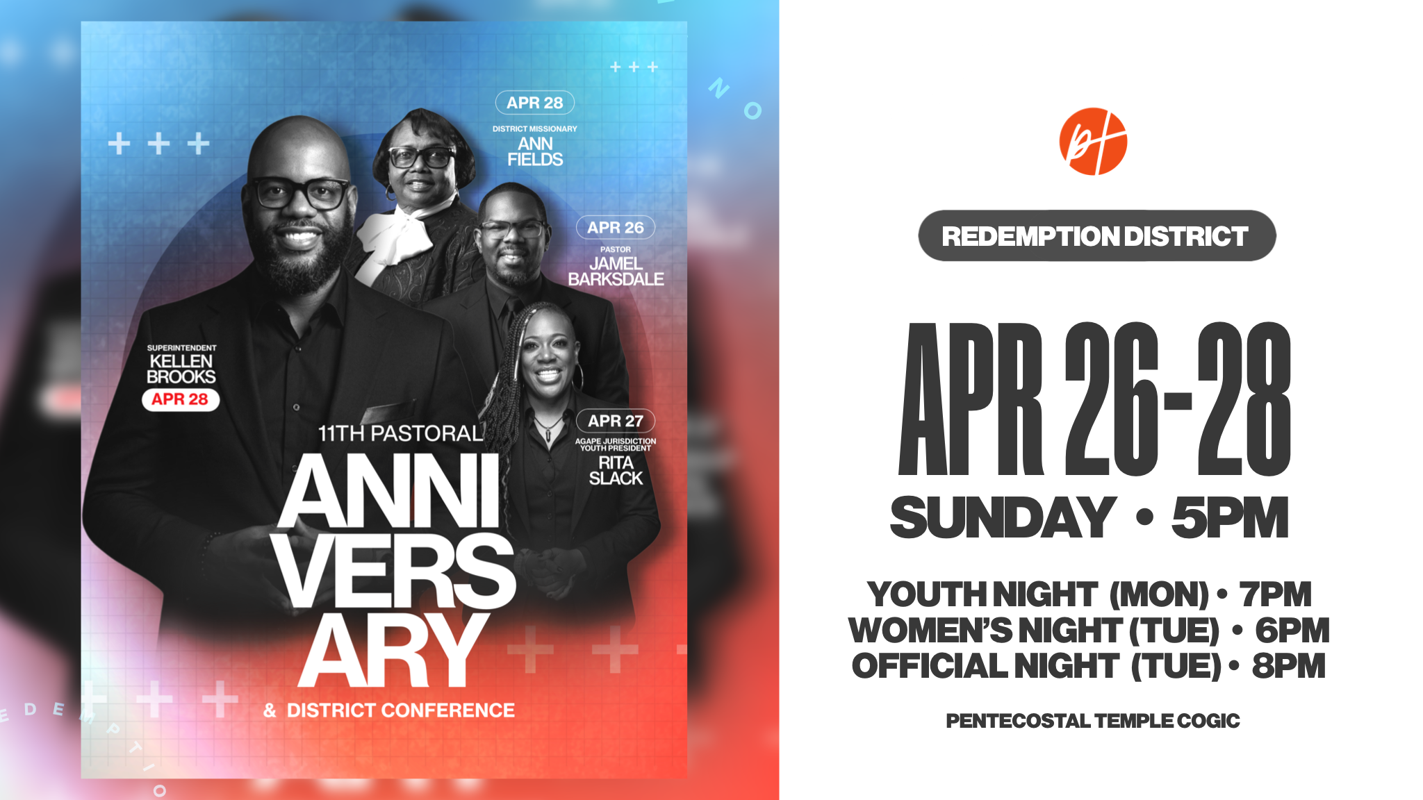 11th Church Anniversary & Redemption District Conference