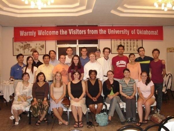 Mary and the 2006 OU Journey to China Class at Xian University (Copy)
