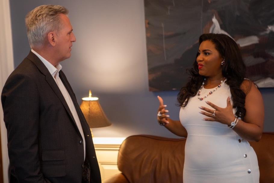 Mary sat down with current Speaker of the U.S. House of Representatives Kevin McCarthy discussing policy important to the advancement of America.
