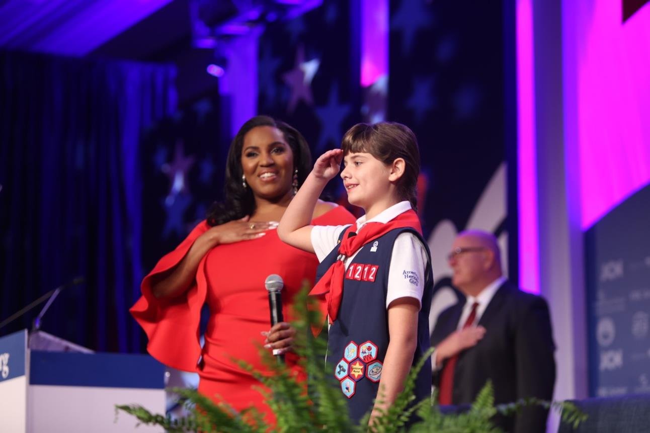 October 12, 2020, Mary performed the National Anthem for the Values Voter Summit opening session prior to remarks from Family Research Council President Tony Perkins.