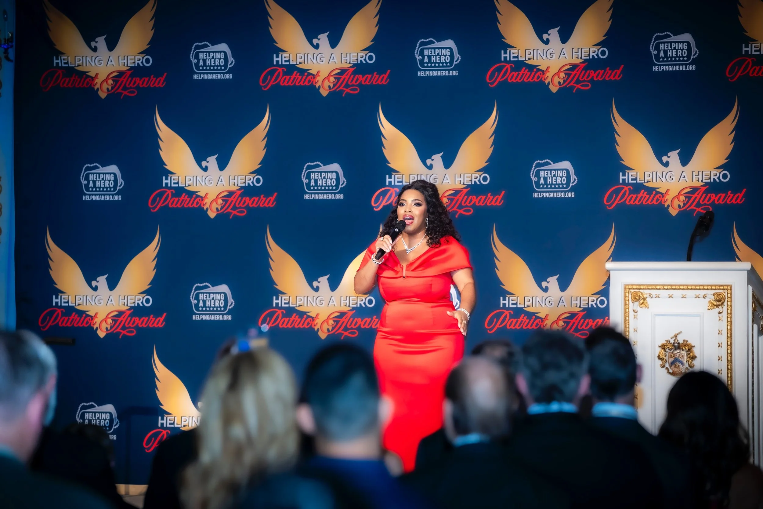 November 7th, 2025, Mary was the featured entertainment for the 2025 Helping a Hero Gala at MaraLago (home of President Trump and First Lady Melania Trump) in Palm Beach, Florida.