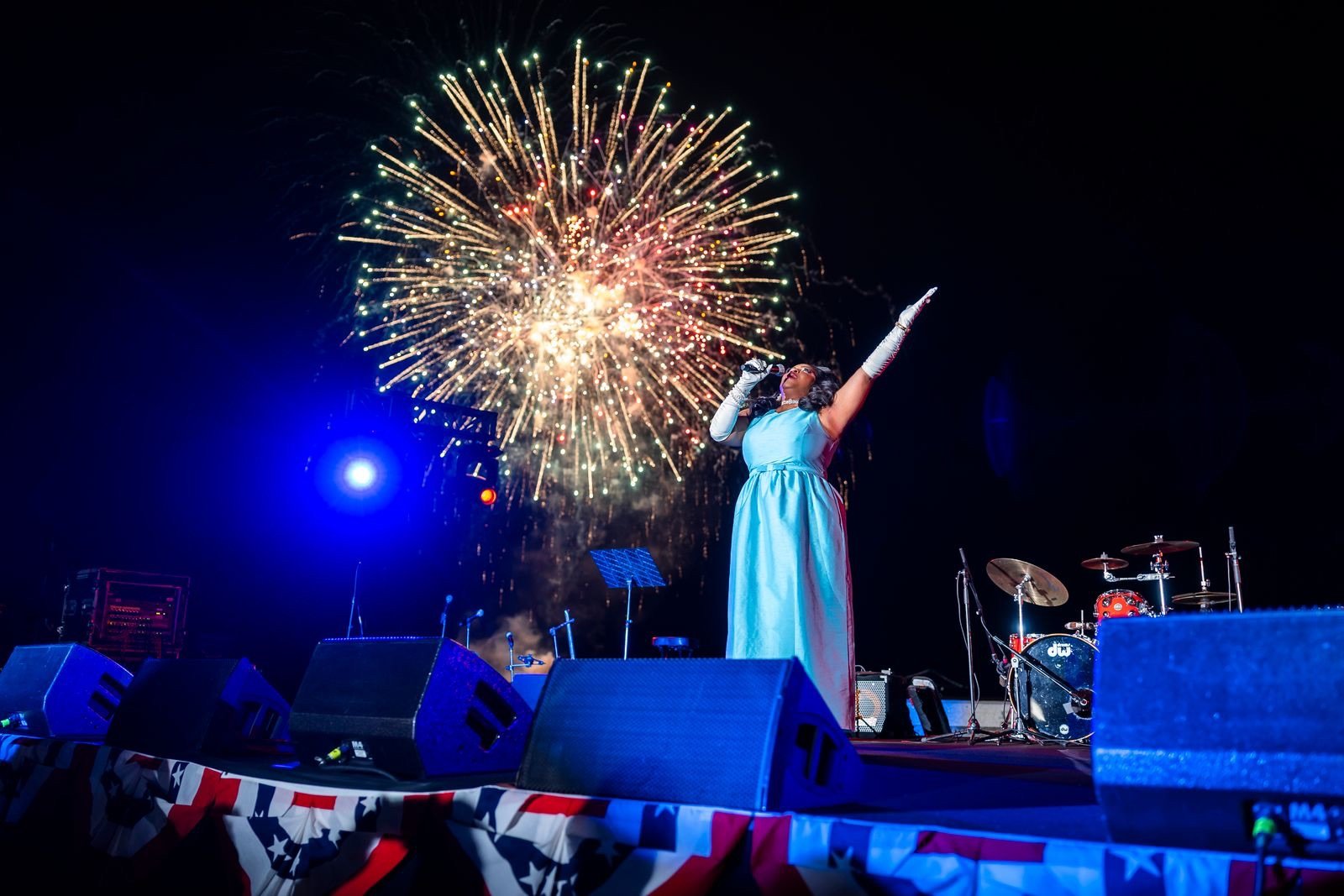 May 2nd, 2026, Mary was the featured entertainment for America’s 250th Anniversary celebration at the Statue of Liberty on Ellis Island, New York.