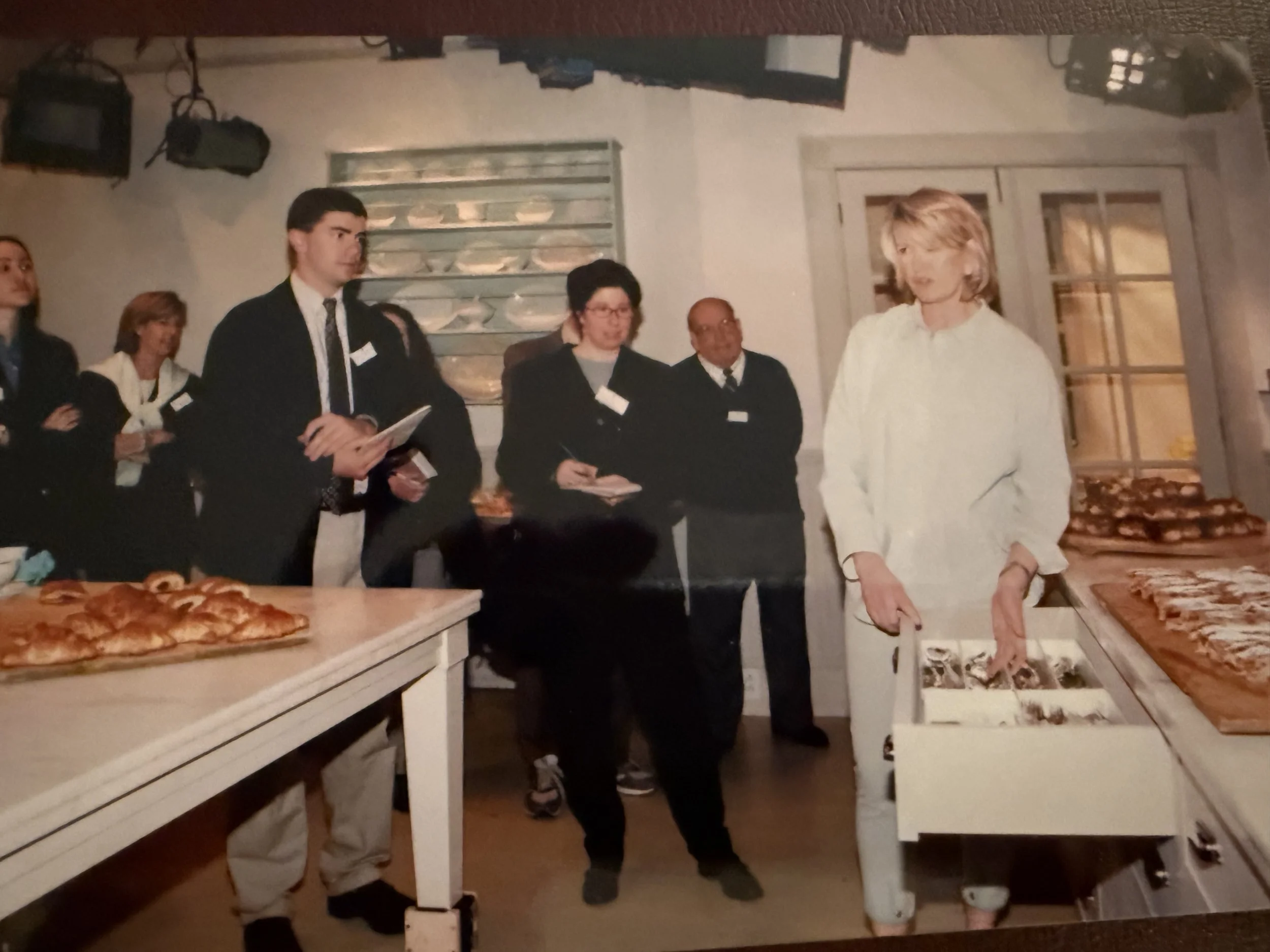 Martha Stewart takes a gaggle of reporters (recognize anyone?) on a tour of her massive Westport, CT production studio.