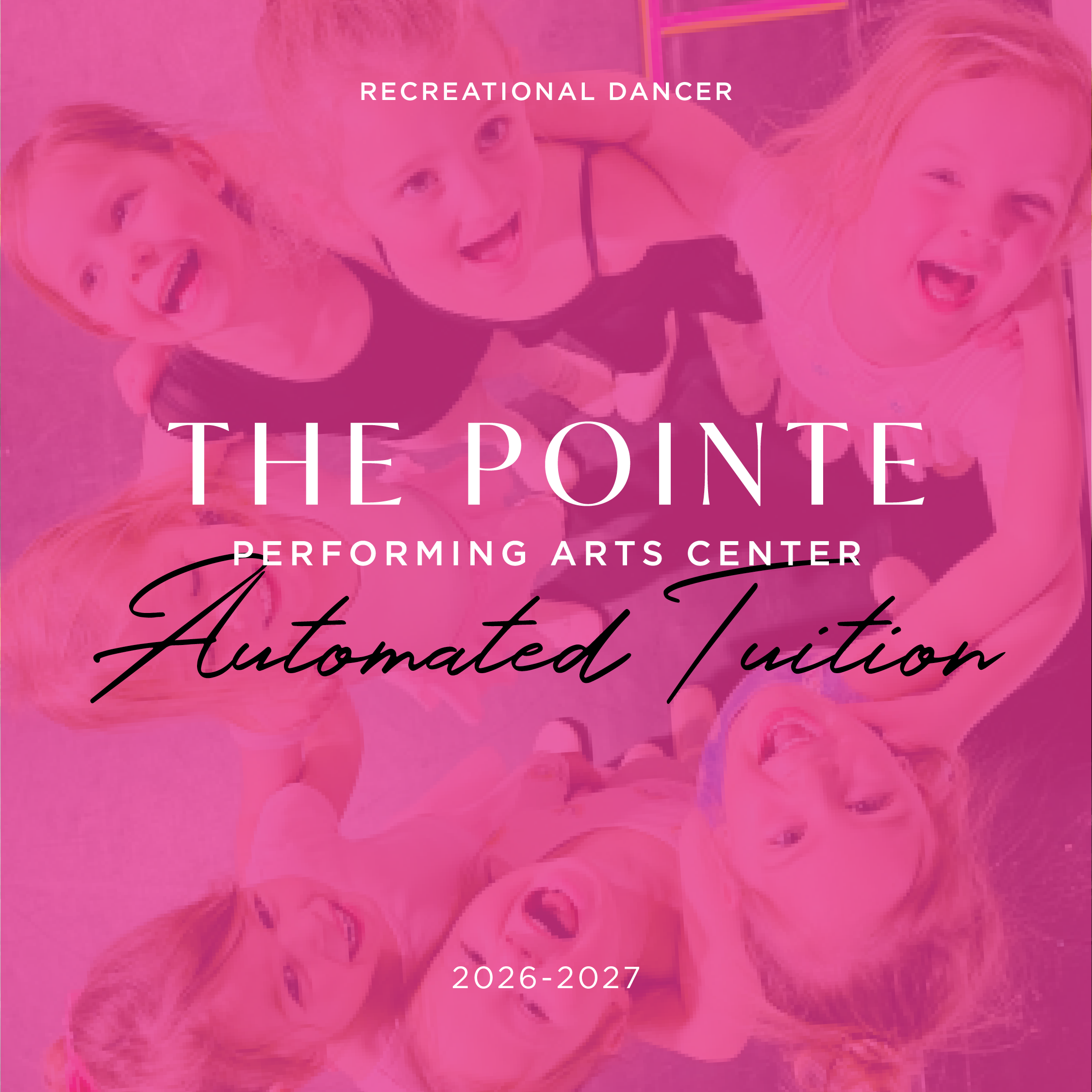 Recreational Dancer Tuition (Single Class Monthly Payments - Aug-April 2026)