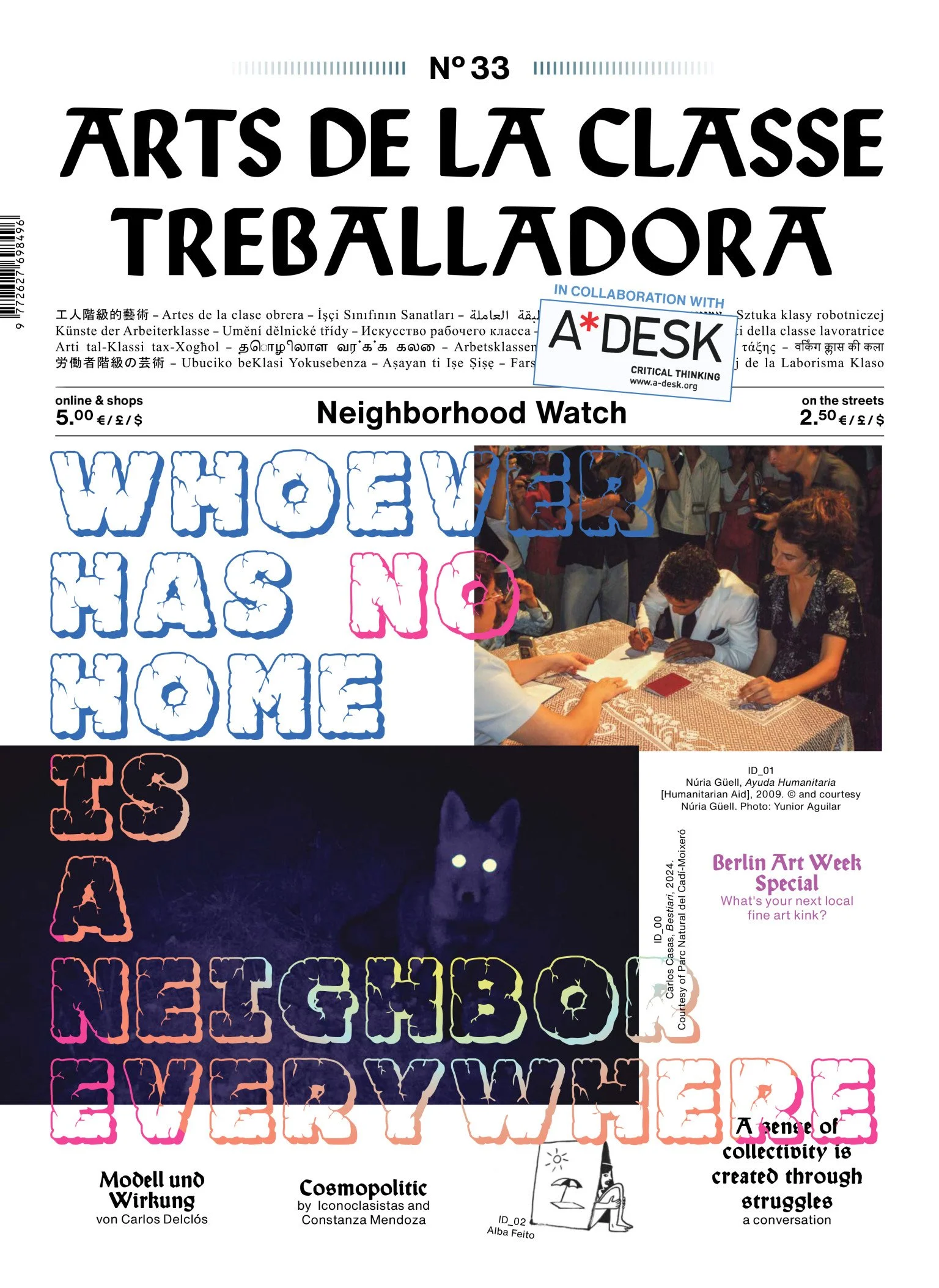 Arts of the Working Class  ISSUE 33: NEIGHBORHOOD WATCH