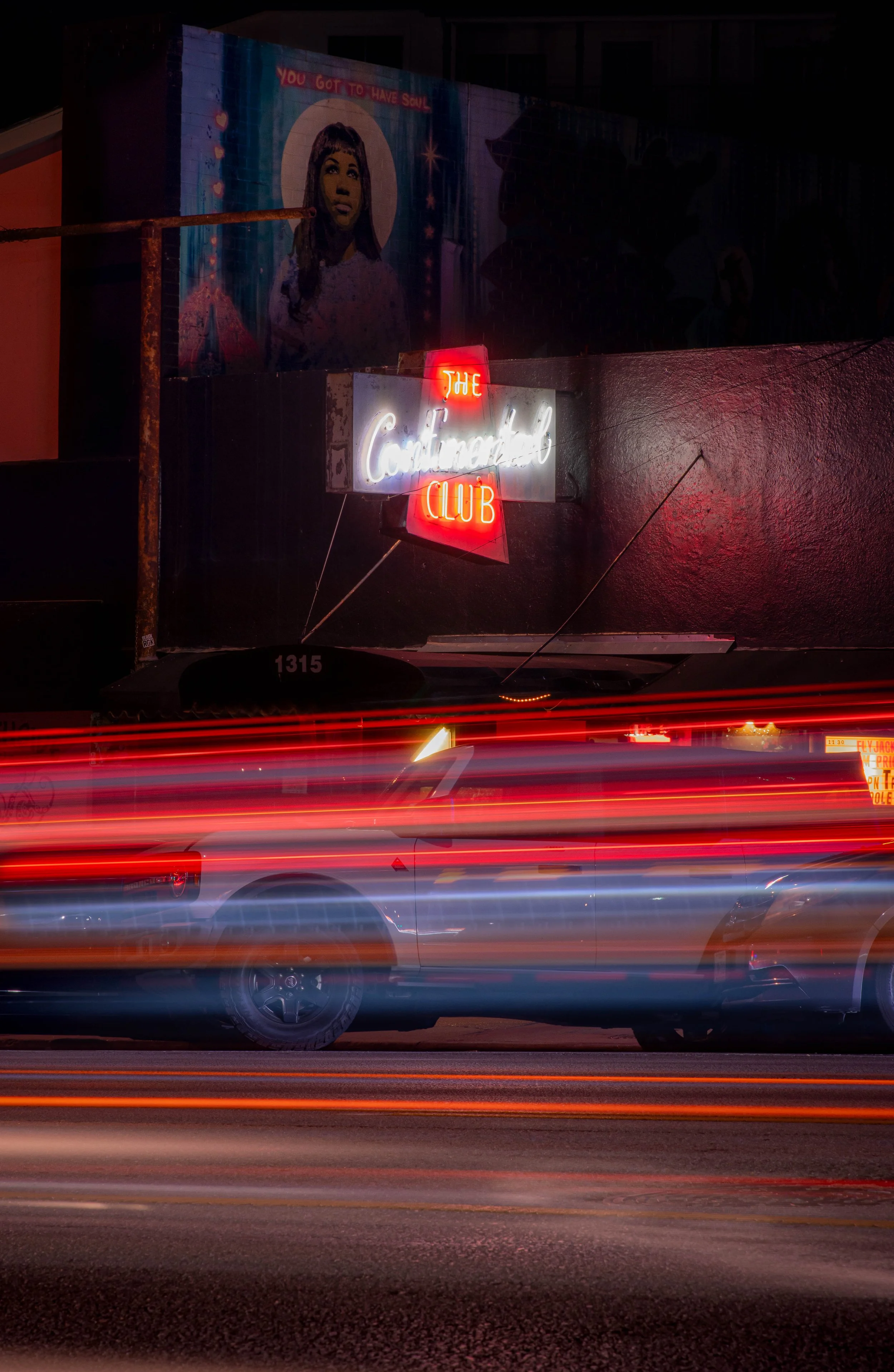 The Continental Club-night long exposure photography-street photography-Austin Texas-Stephanie Saldivar.jpg