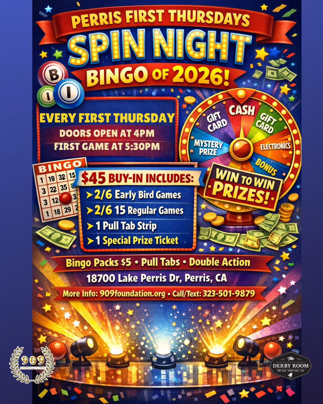 🎉 Perris Bingo Nights — Every Thursday! 🎉