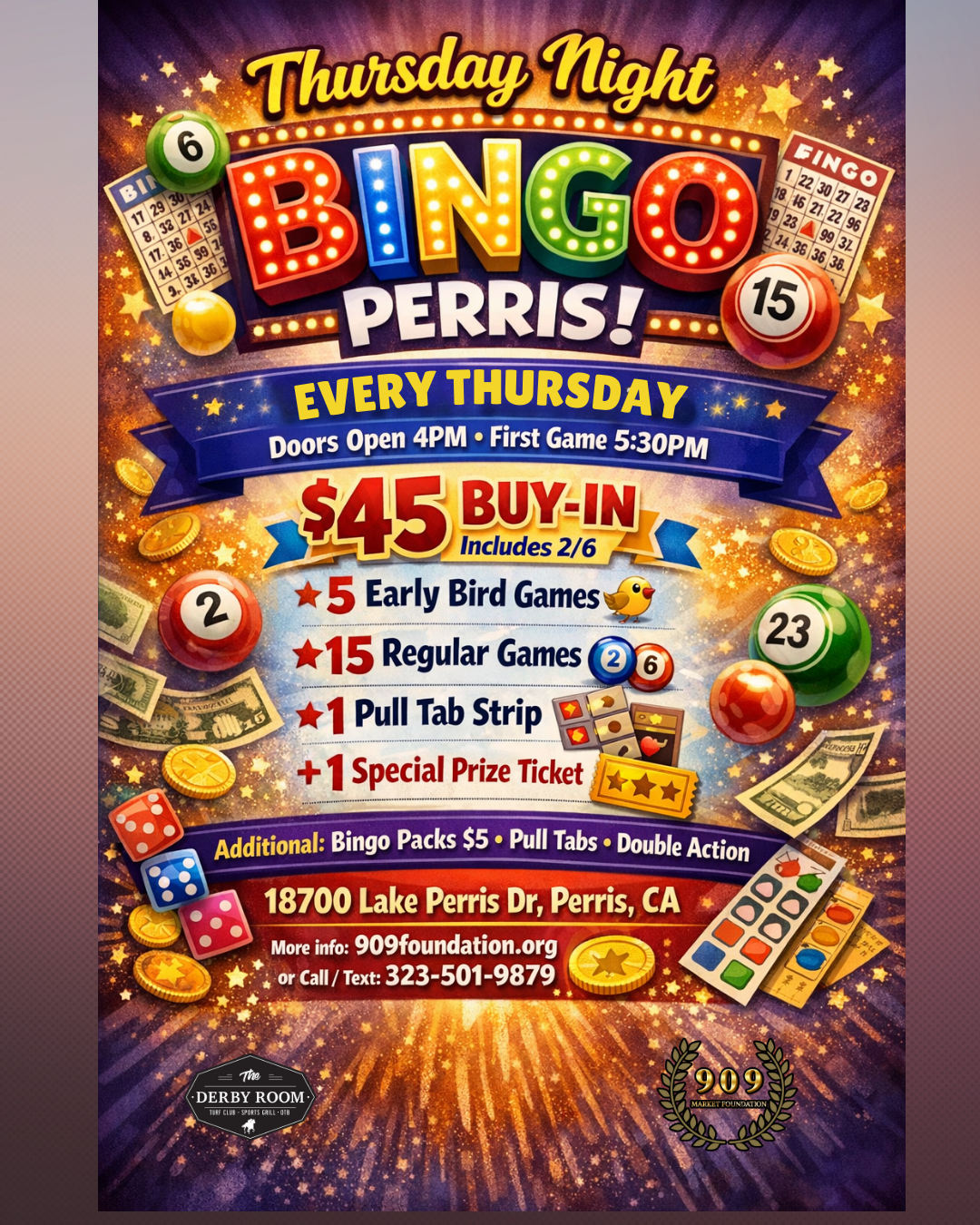 🎉 Perris Bingo Nights — Every Thursday! 🎉