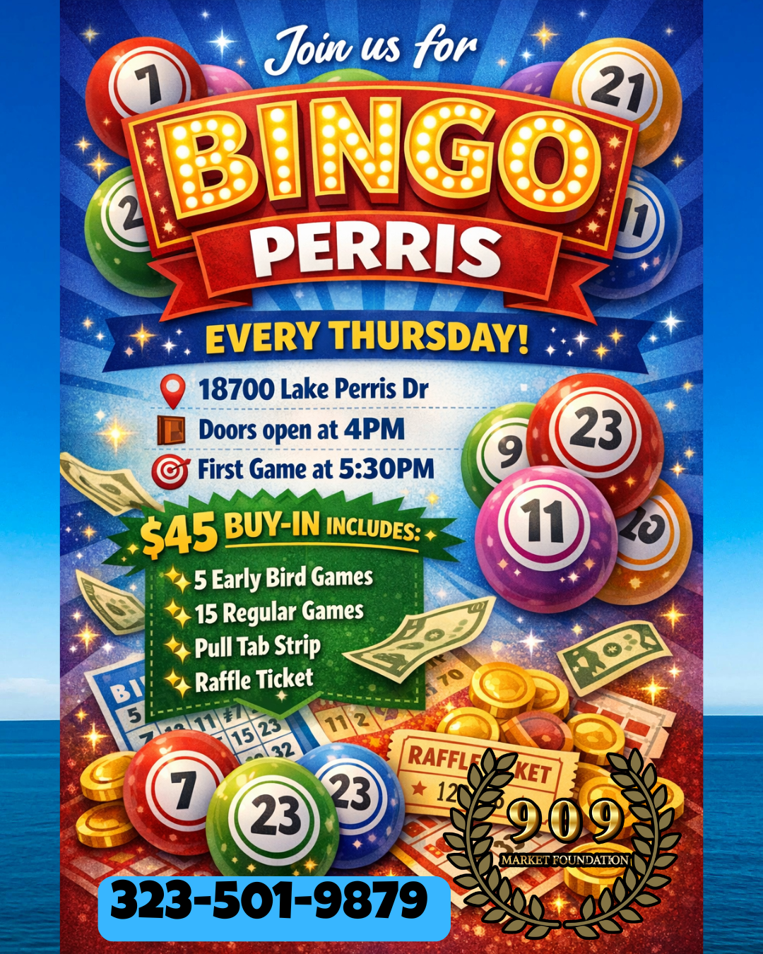 🎉 Perris Bingo Nights — Every Thursday! 🎉