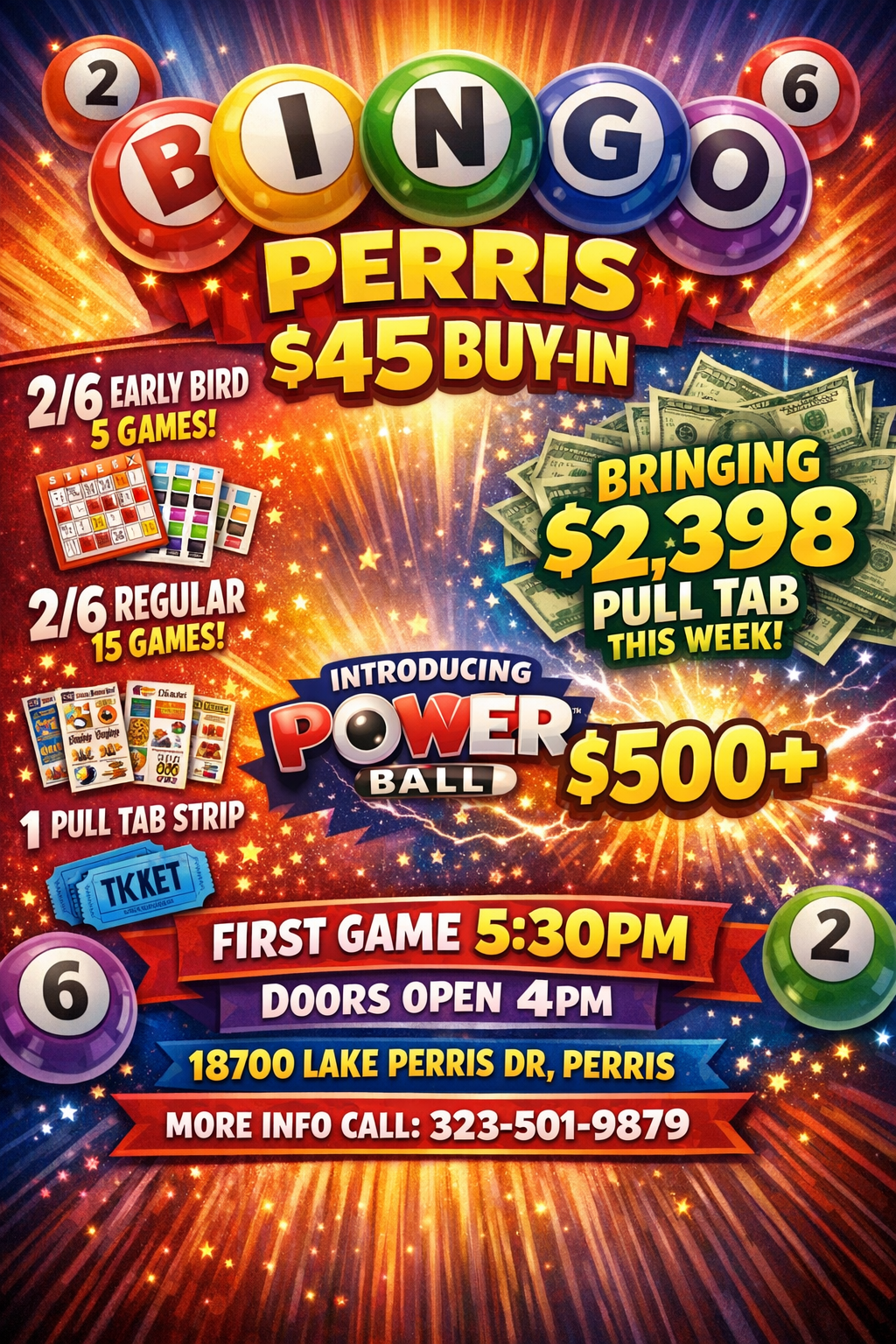 🎉 Perris Bingo Nights — Every Thursday! 🎉