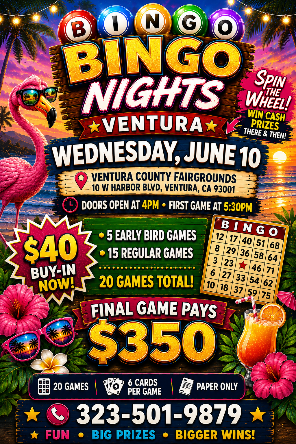 🎉 Ventura Bingo Nights: Spin the Wheel Night 🎉