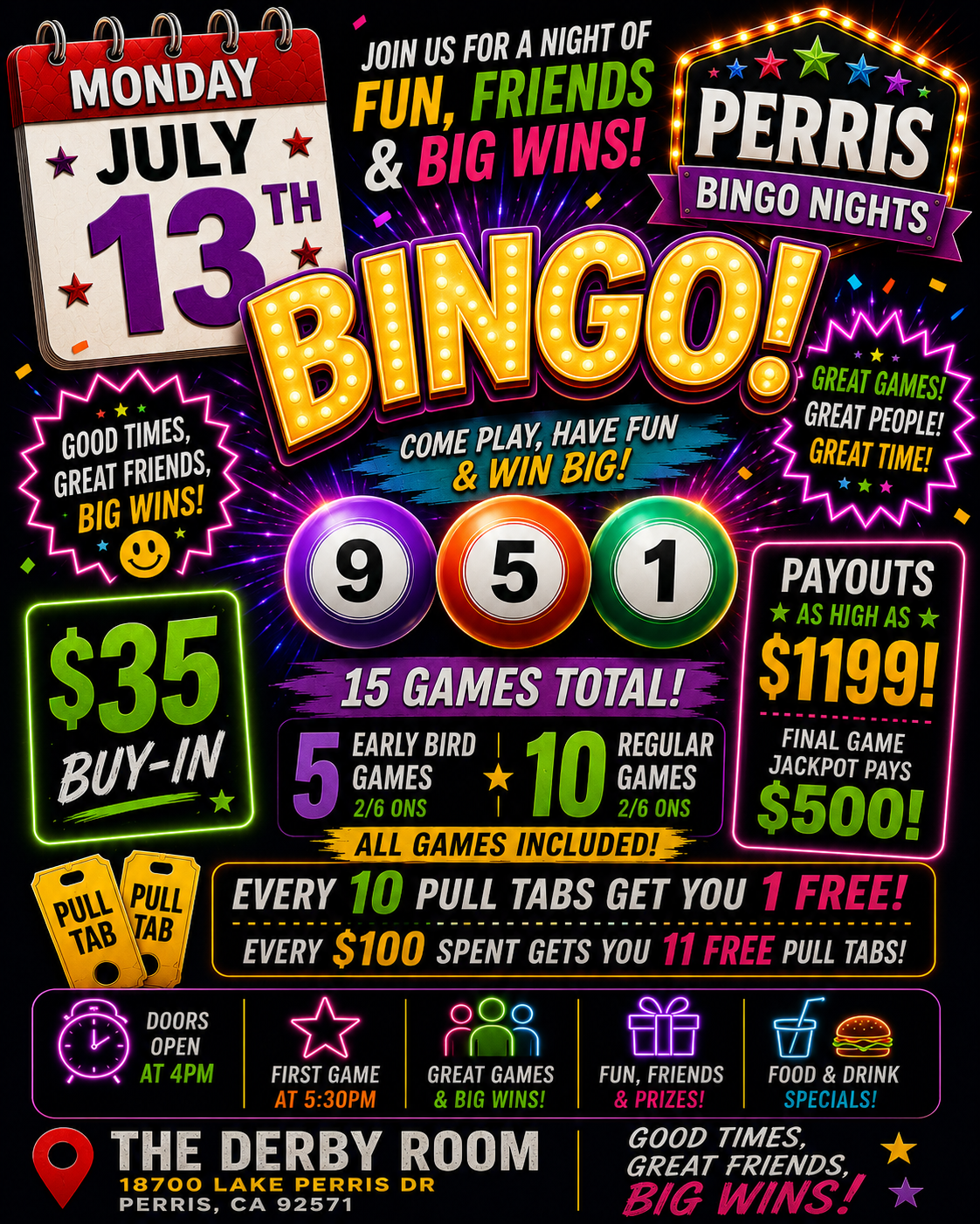 Every Monday Bingo Nights