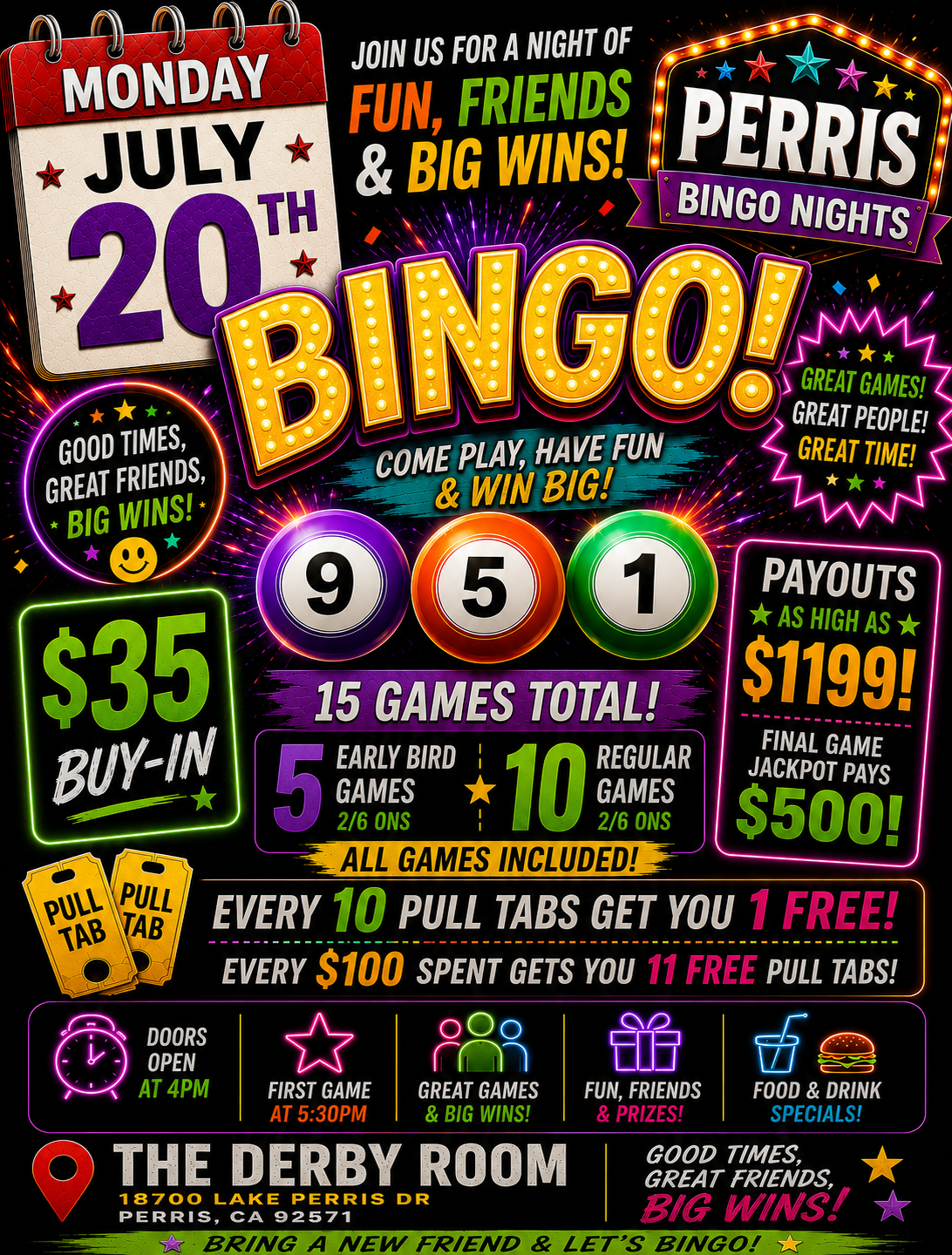 Every Monday Bingo Nights