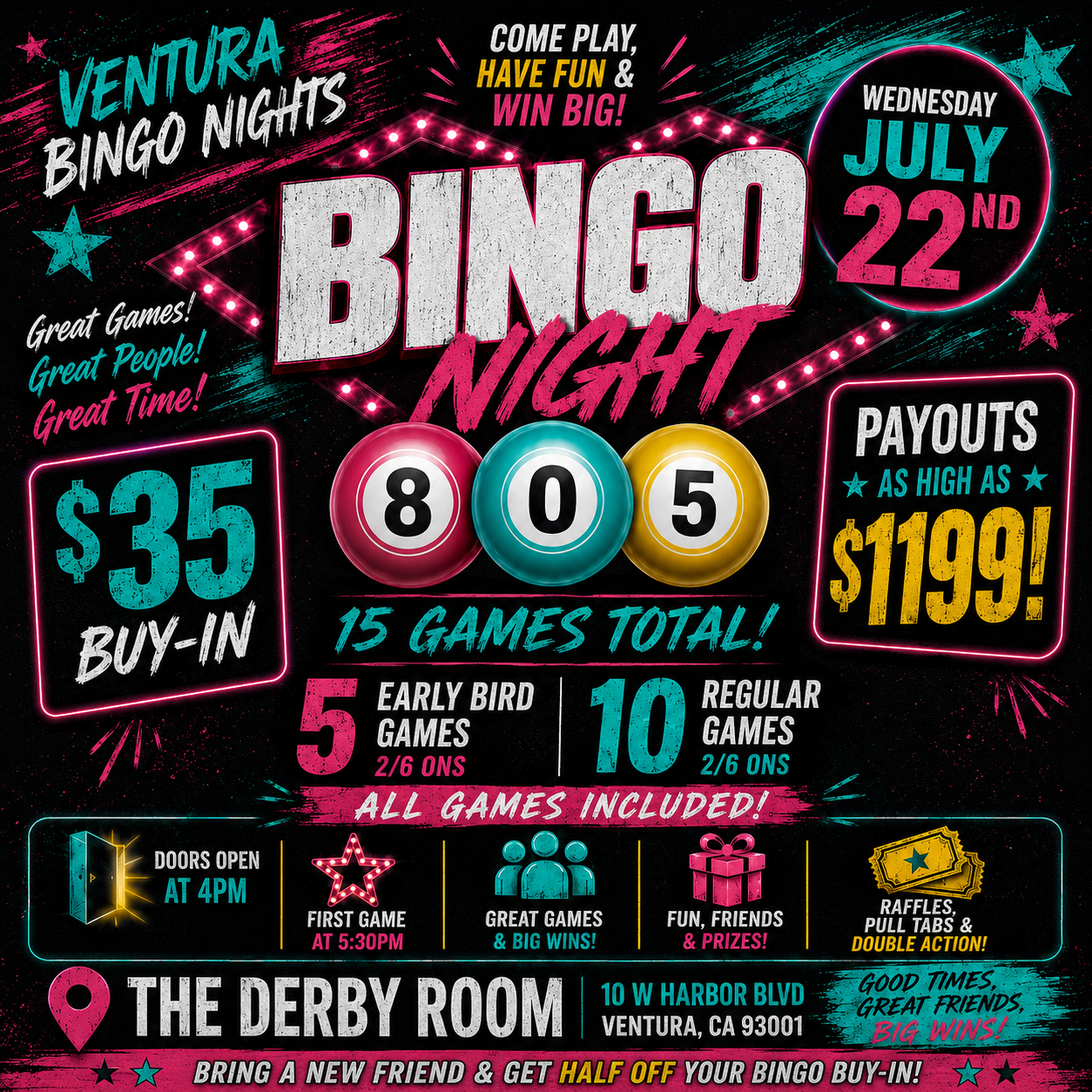Every Wednesday Bingo Nights