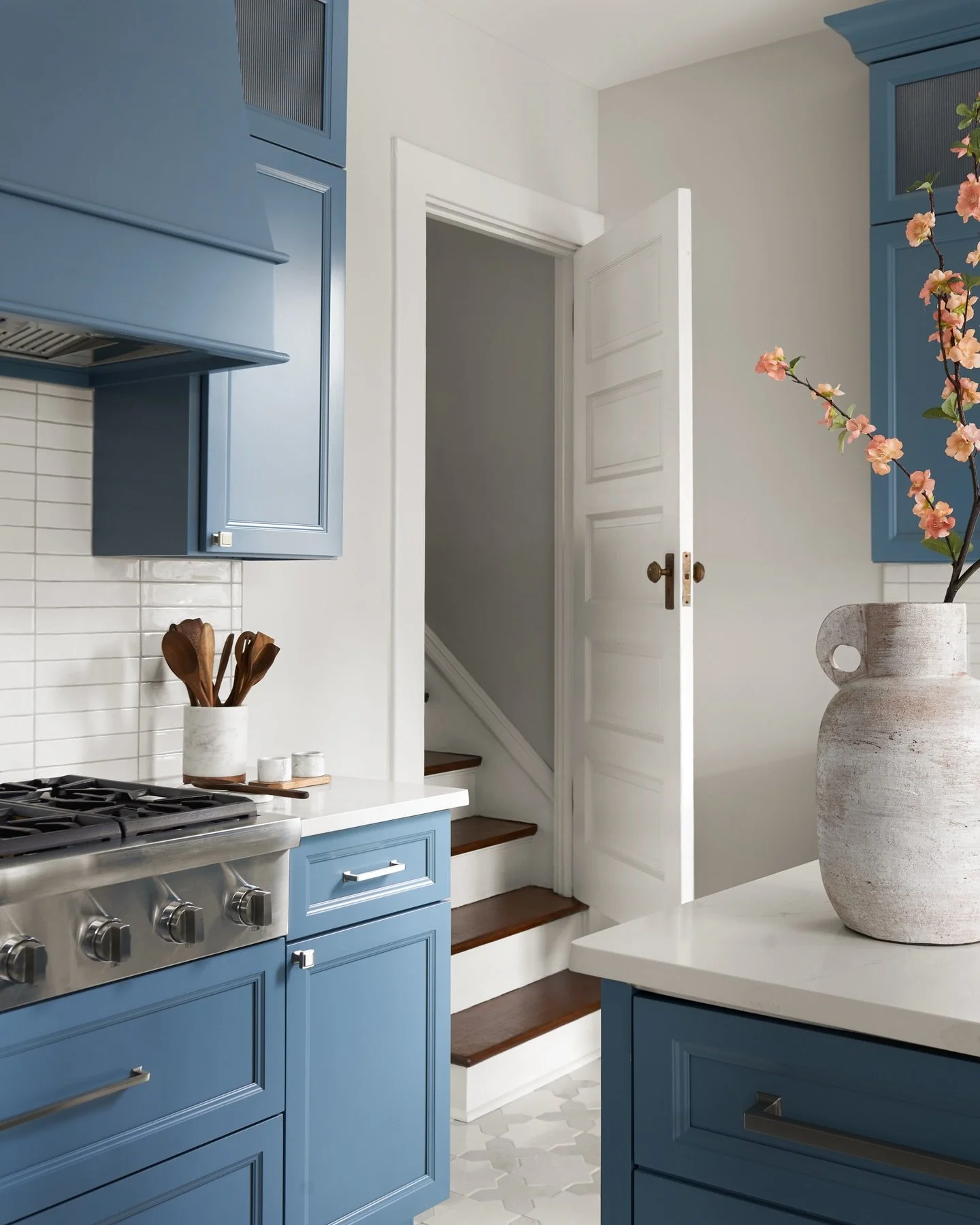 This is one of my favorite kitchens to date because our clients trusted us to lean into color and when we get to bring in energetic hues like this, the entire space feels alive. 

The goal was &ldquo;color pop, but still simple&rdquo; which allows th