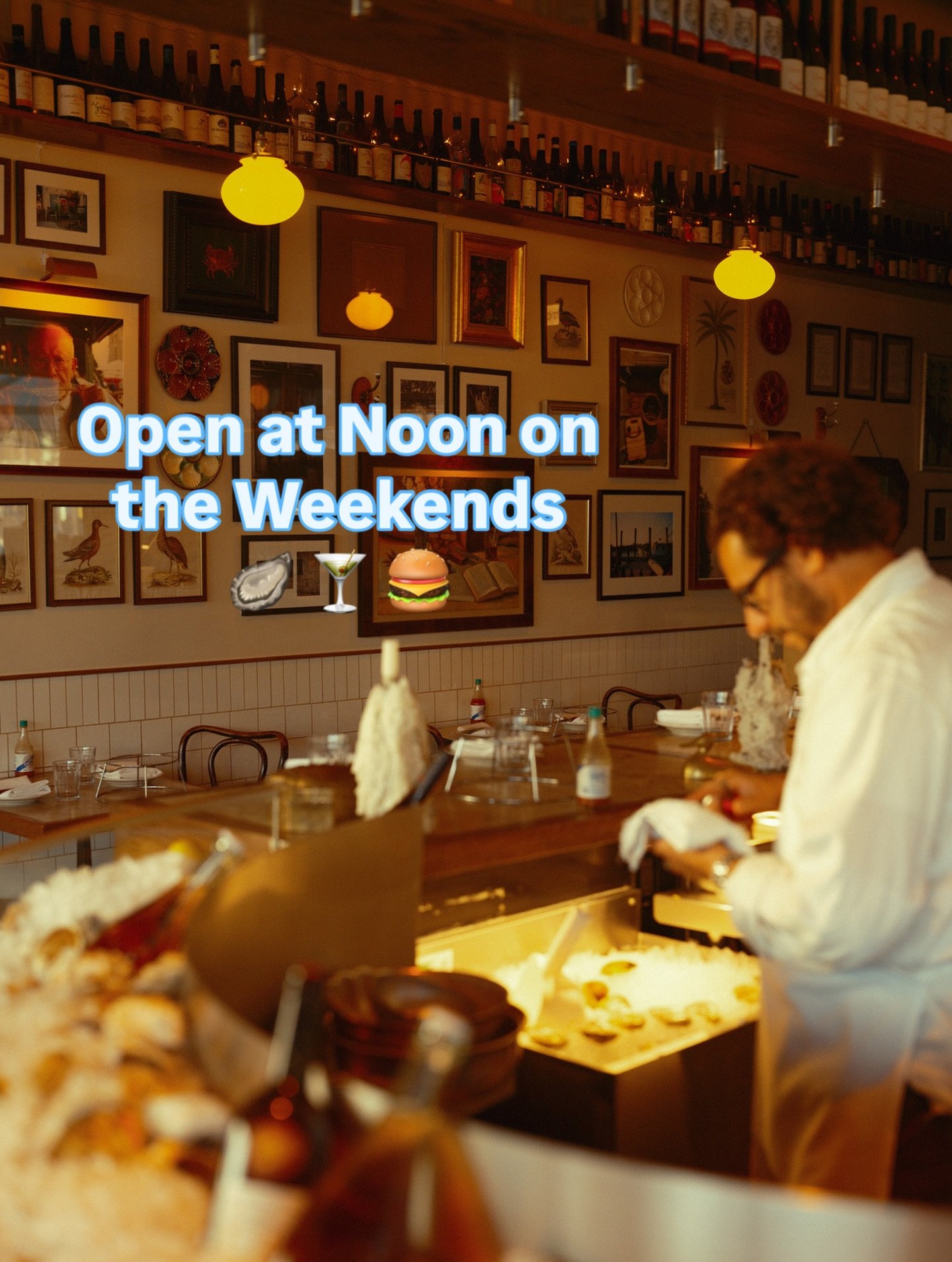 We open at 12pm every Saturday &amp; Sunday 
$10 Martinis until 6pm DAILY