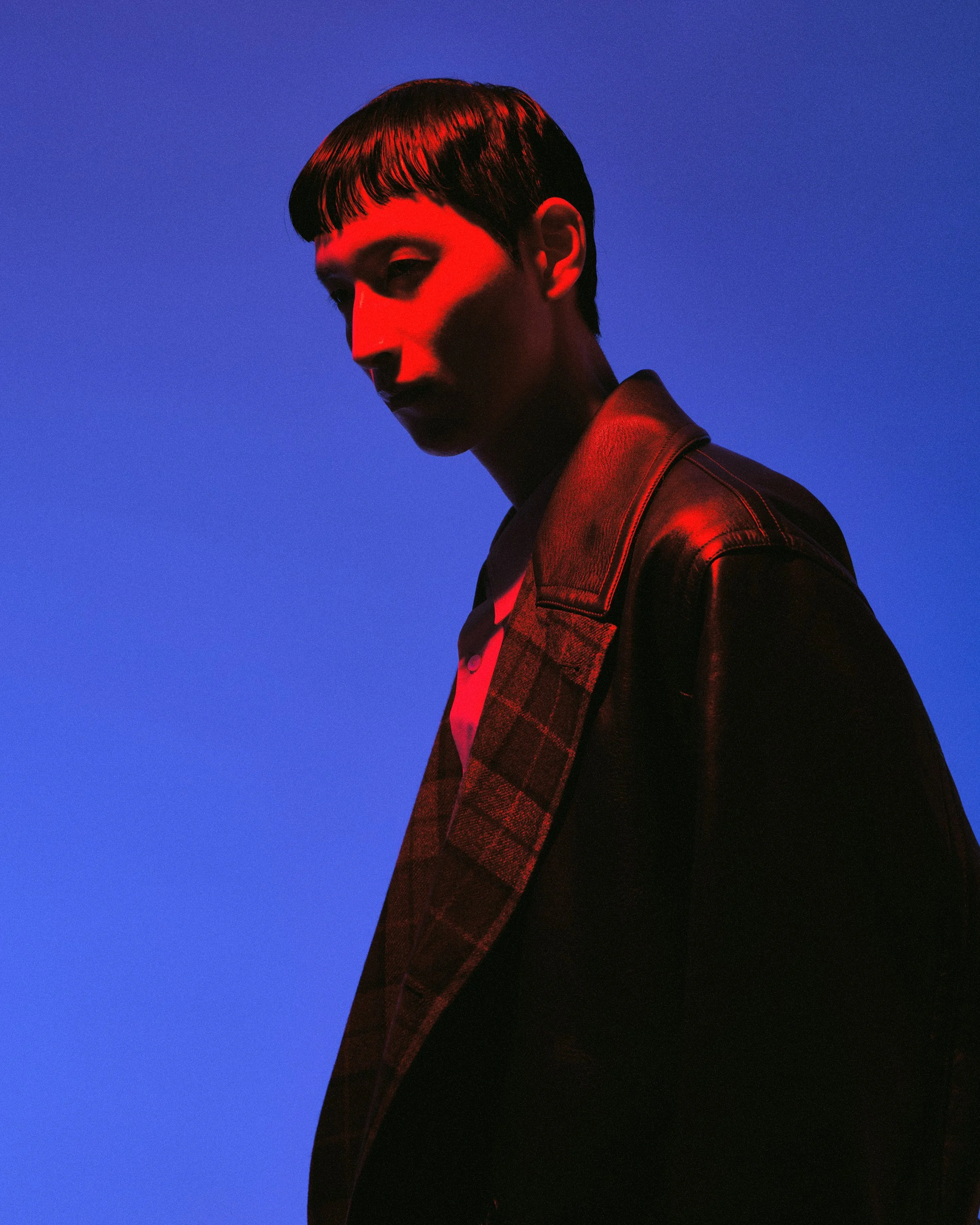 Editorial  attitude magazine fashion shoot matt ford. David Lynch inspired fashion portrait