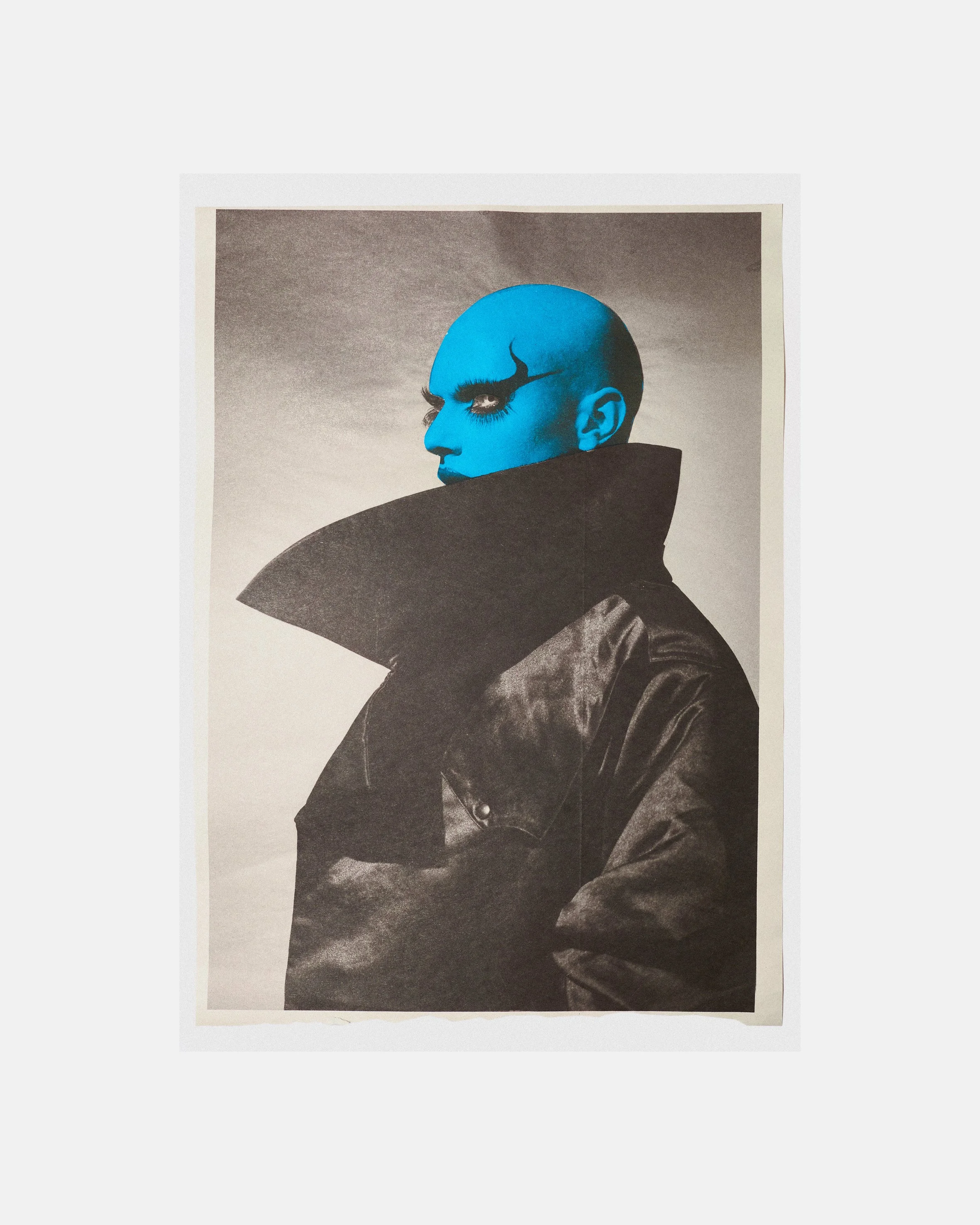 BLUE NARCOTIK. Newspaper collage. Limited edition reproduction.