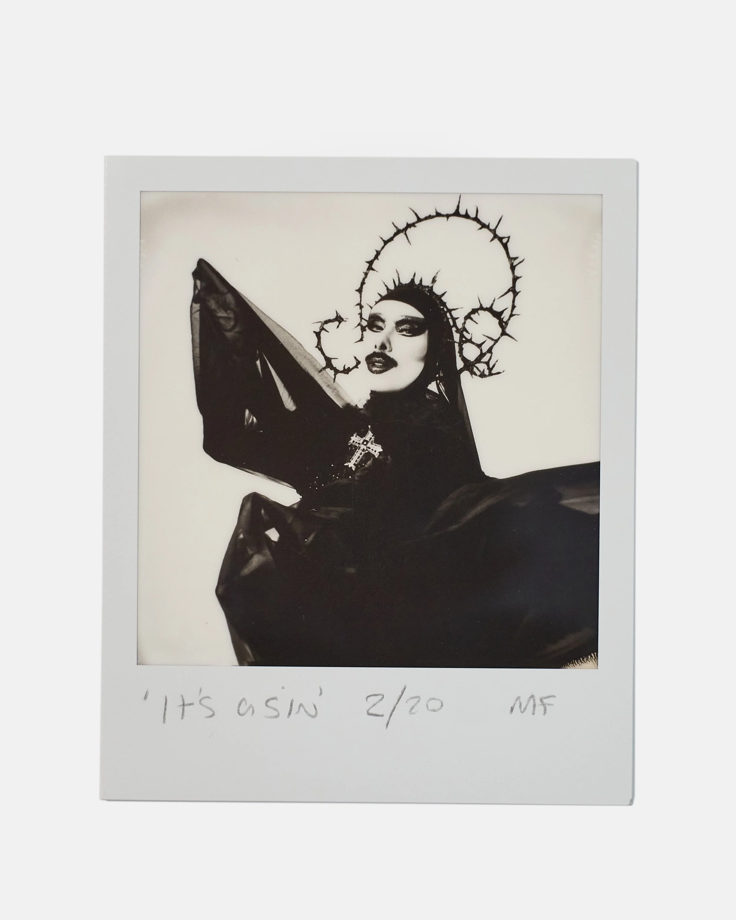 VIrgin x. It's a sin. Limited edition scanned polaroid