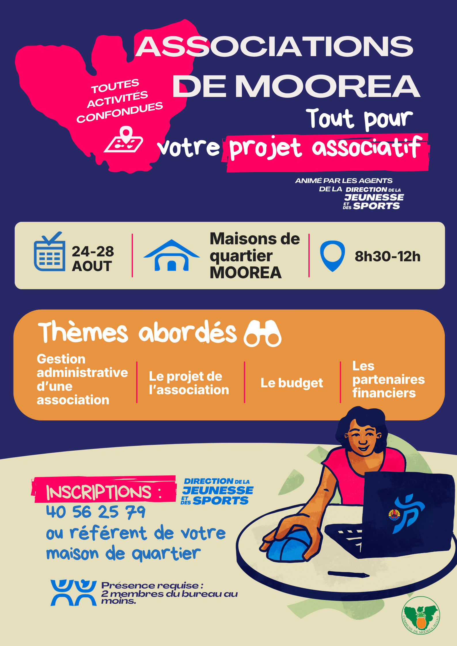 La DJS à la rencontre des associations de MOOREA