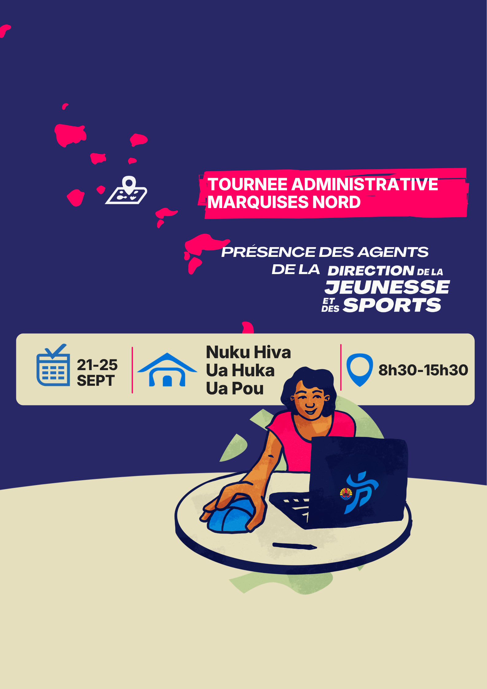 La DJS aux îles Marquises : permanences sur le groupe Nord du 21 au 25 septembre 2026