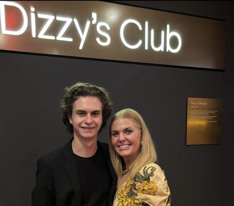 Hudson and his mom at Dizzy&rsquo;s Club, Jazz at Lincoln Center