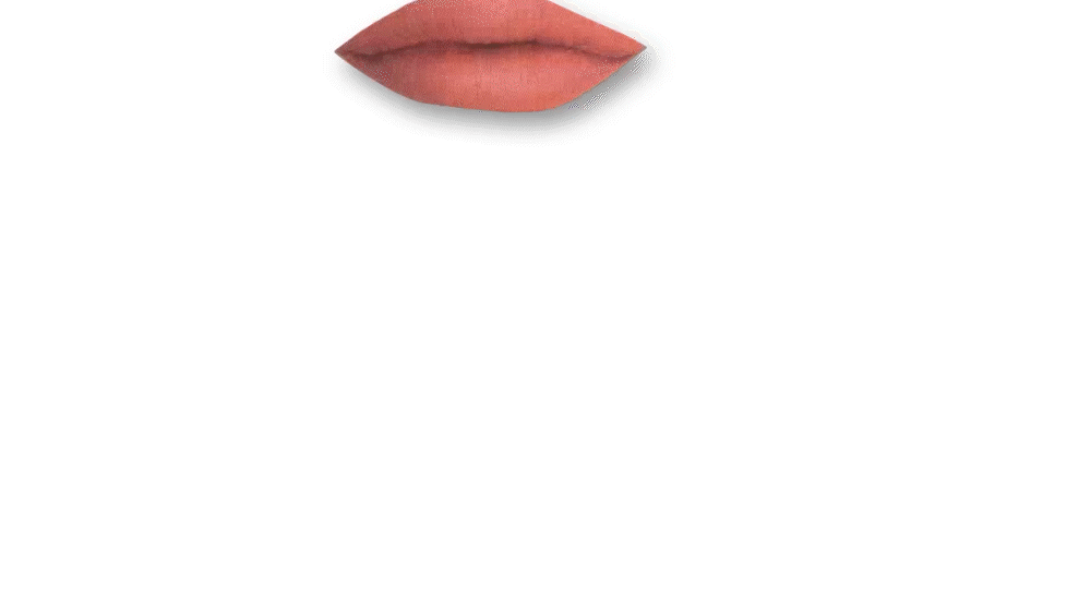 Illustration of puckered lips on a white background.