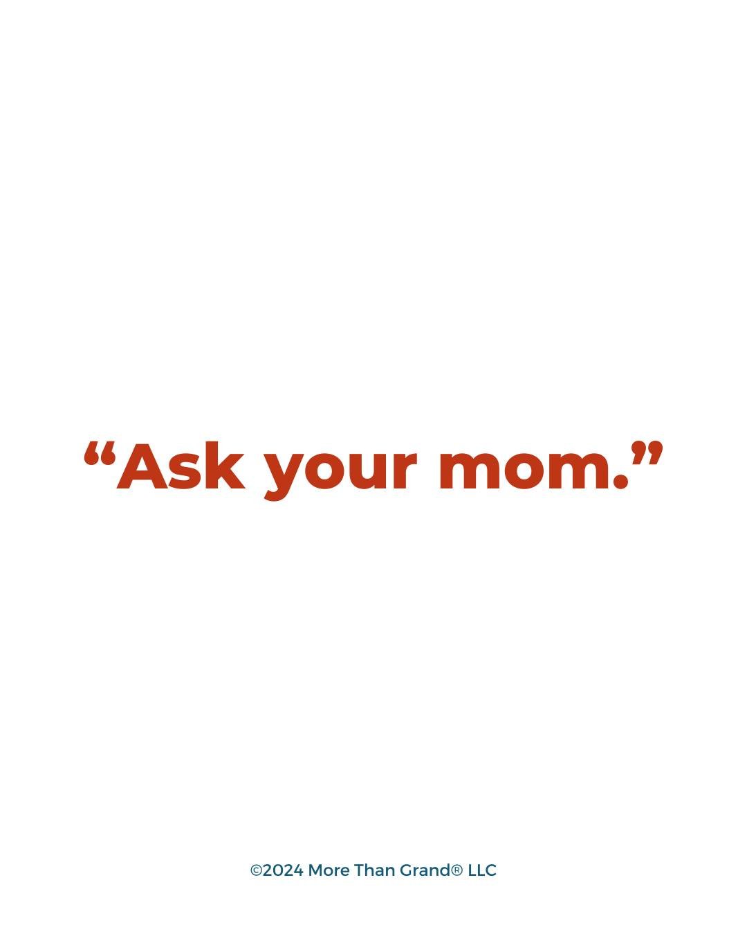 Ah, one of the true joys of being a grandparent: being able to lob the tough questions over to parents!

Instead of having to figure out how to explain those hard-to-answer questions from a grandchild, you can just say, &quot;Great question! Let's as