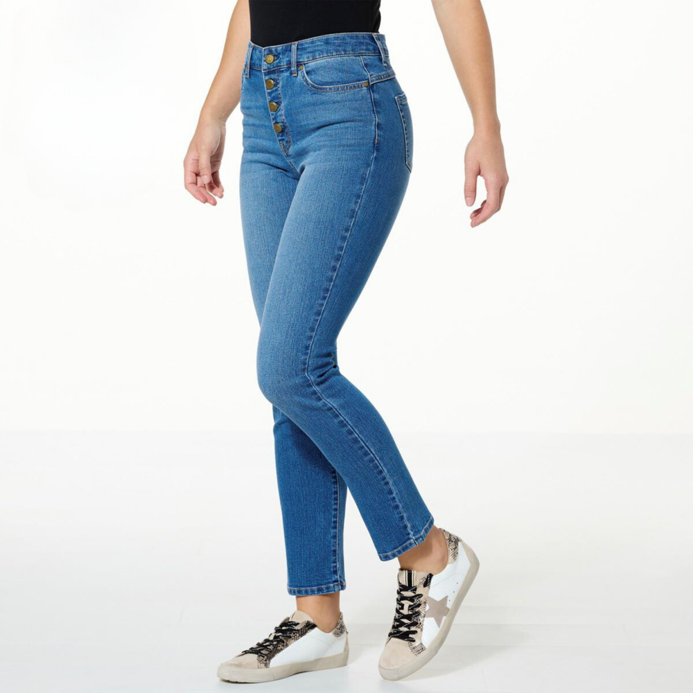 Button Fly Straight-Leg Jean — G by Giuliana Shop New Fashion Trends