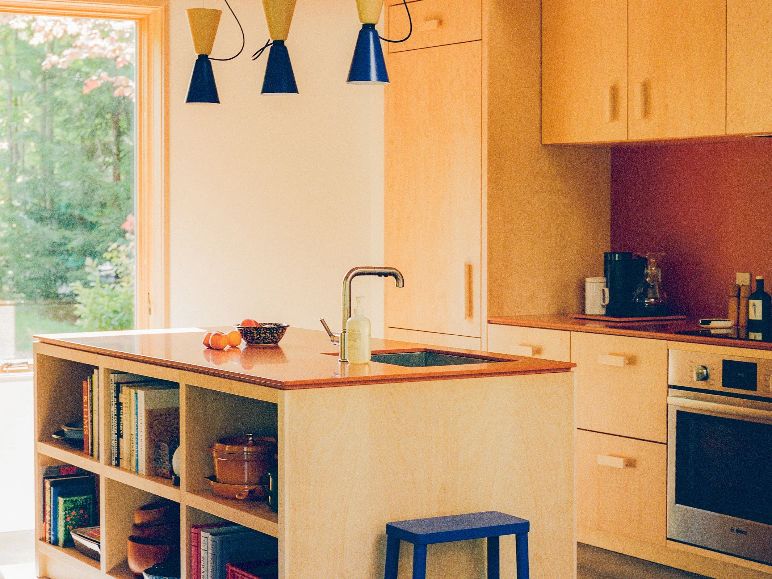  Plywood kitchen with Durat countertops. 