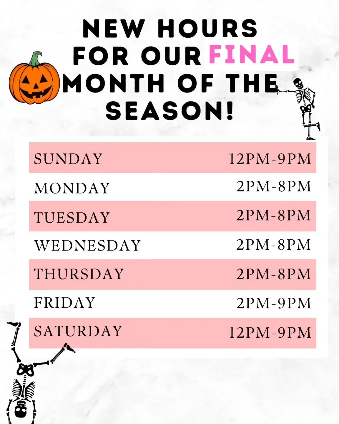 The cold nights are upon us, that means, ONE FINAL MONTH of Sweet Bar Ice Cream until March!! 😢 😭
We will be running out the flavors come the last 2 weeks, so don't wait to grab a pint or 2 of your favorite flavors!! See you soon ❤️ 
#Sweetbar #ice