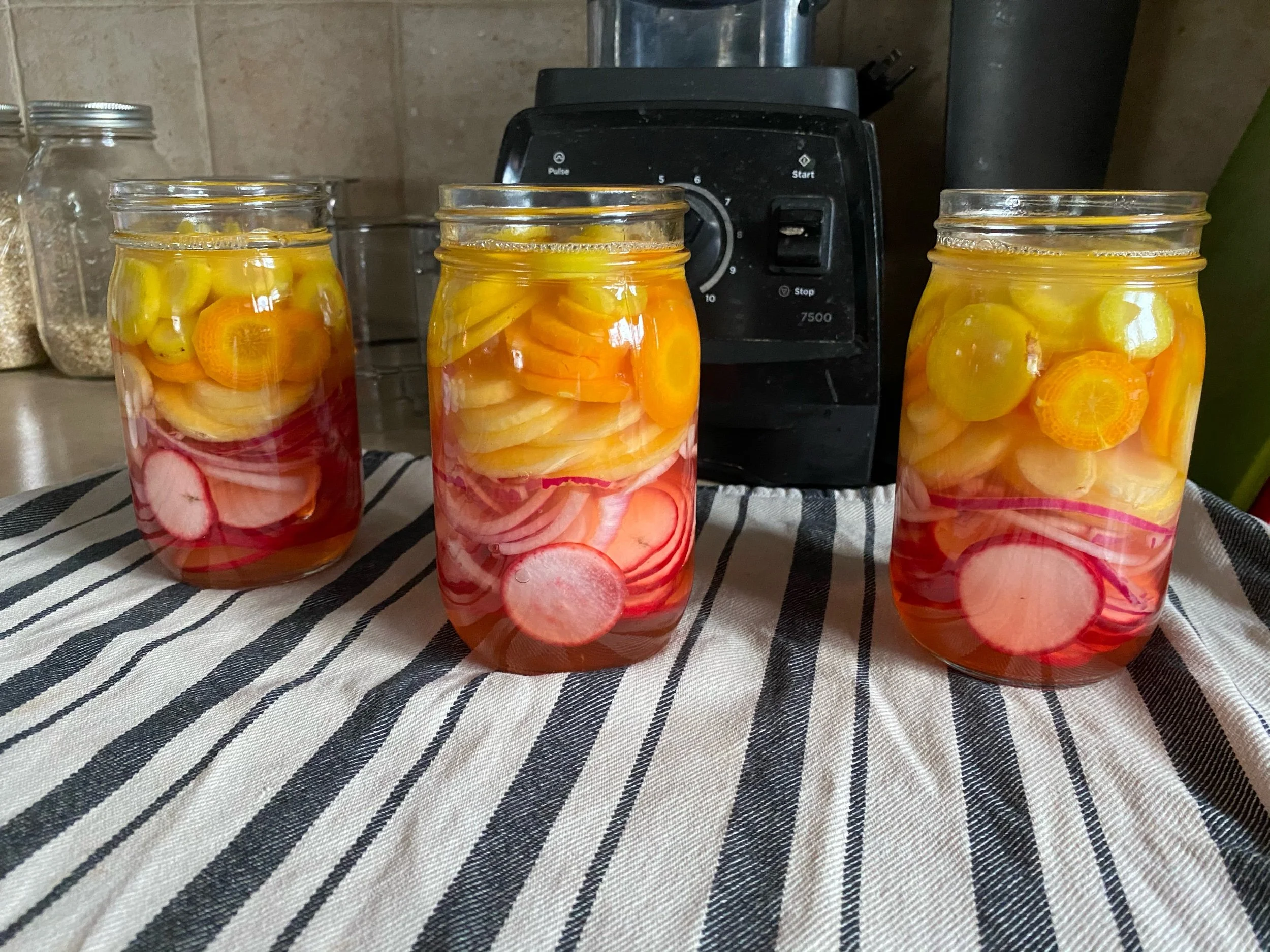 Overnight Rainbow Pickles