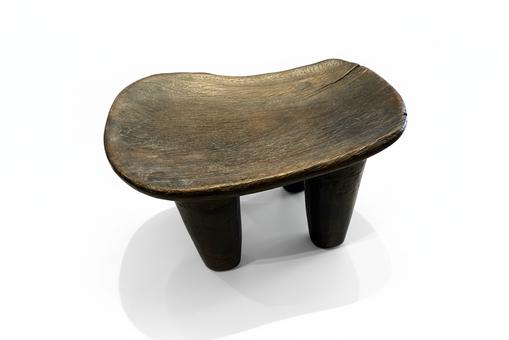S4 Senufo stool  18''L x 13''W x 9''H