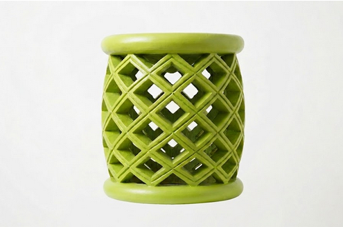 Green Lattice Bamileke 15''H x 14.5''W