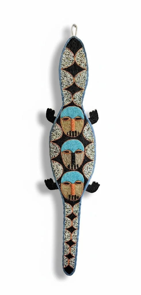 Yoruba Beaded Belt Nigeria 48''H x 11''W