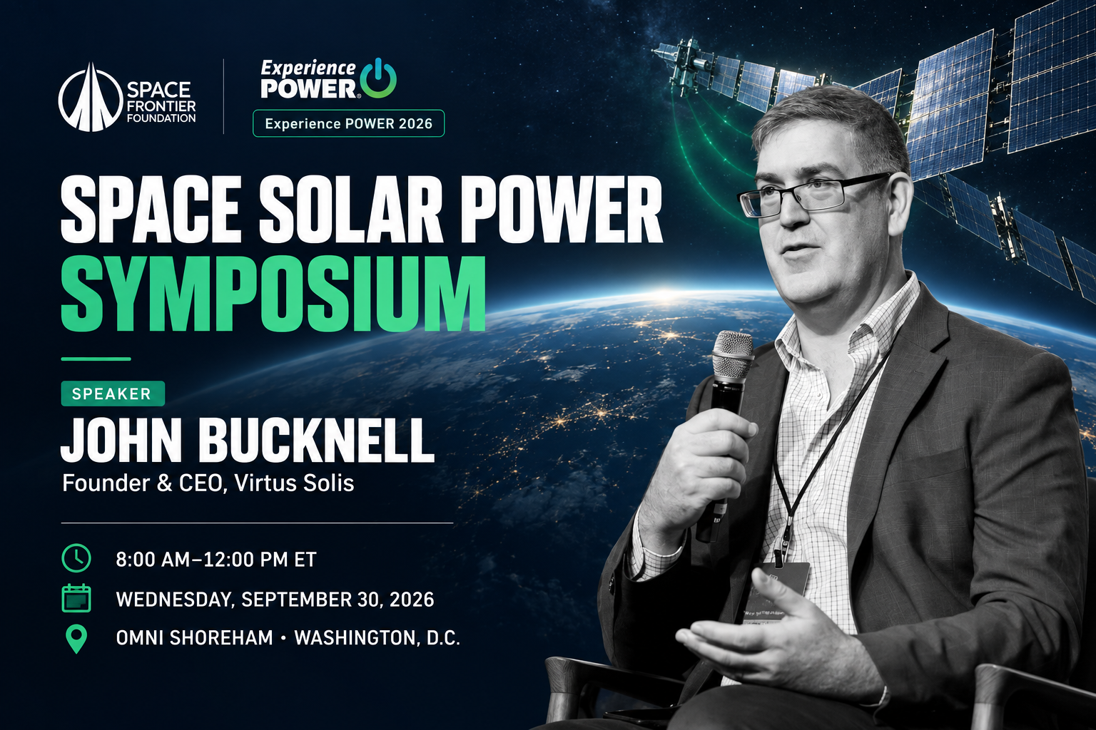 Virtus Solis to Speak at the Space Solar Power Symposium in Washington, D.C.