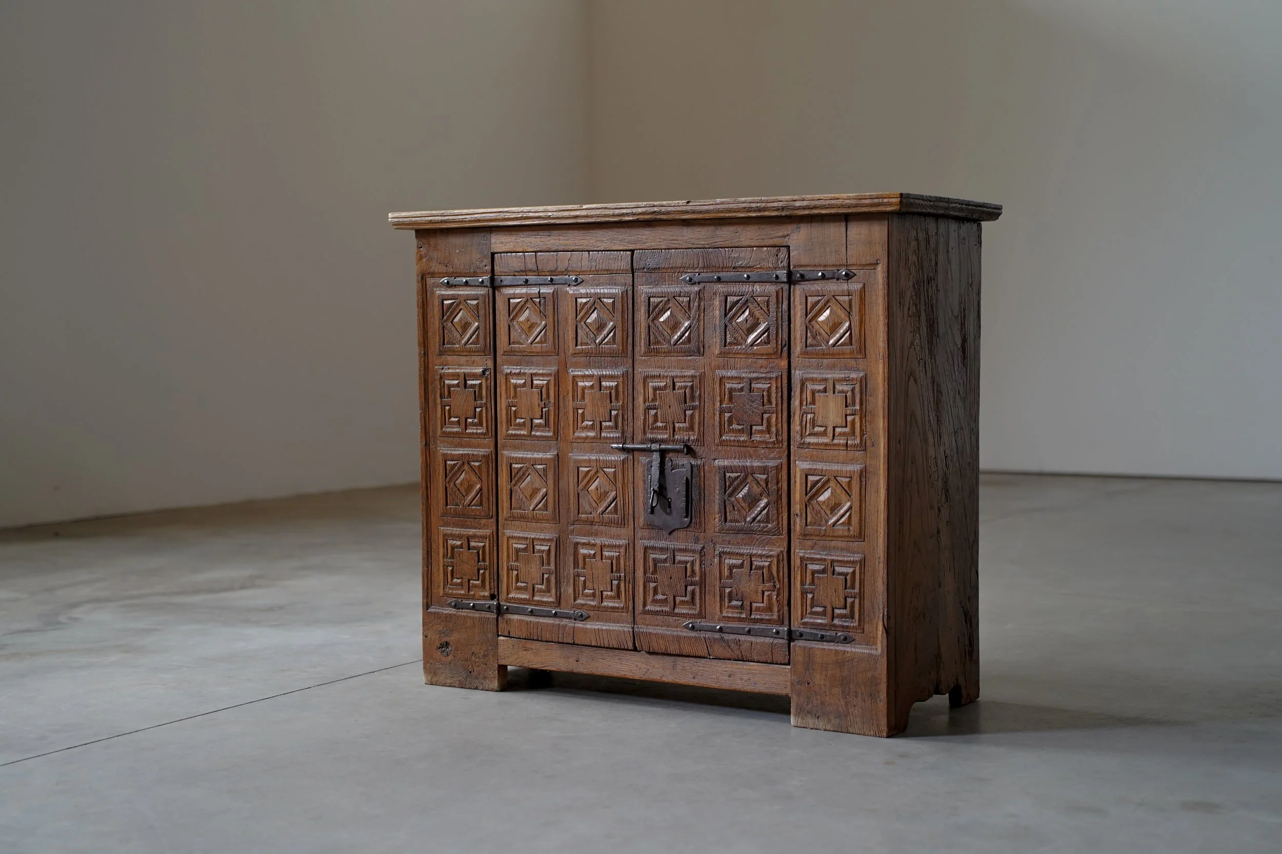 HAND CARVED SPANISH CABINET