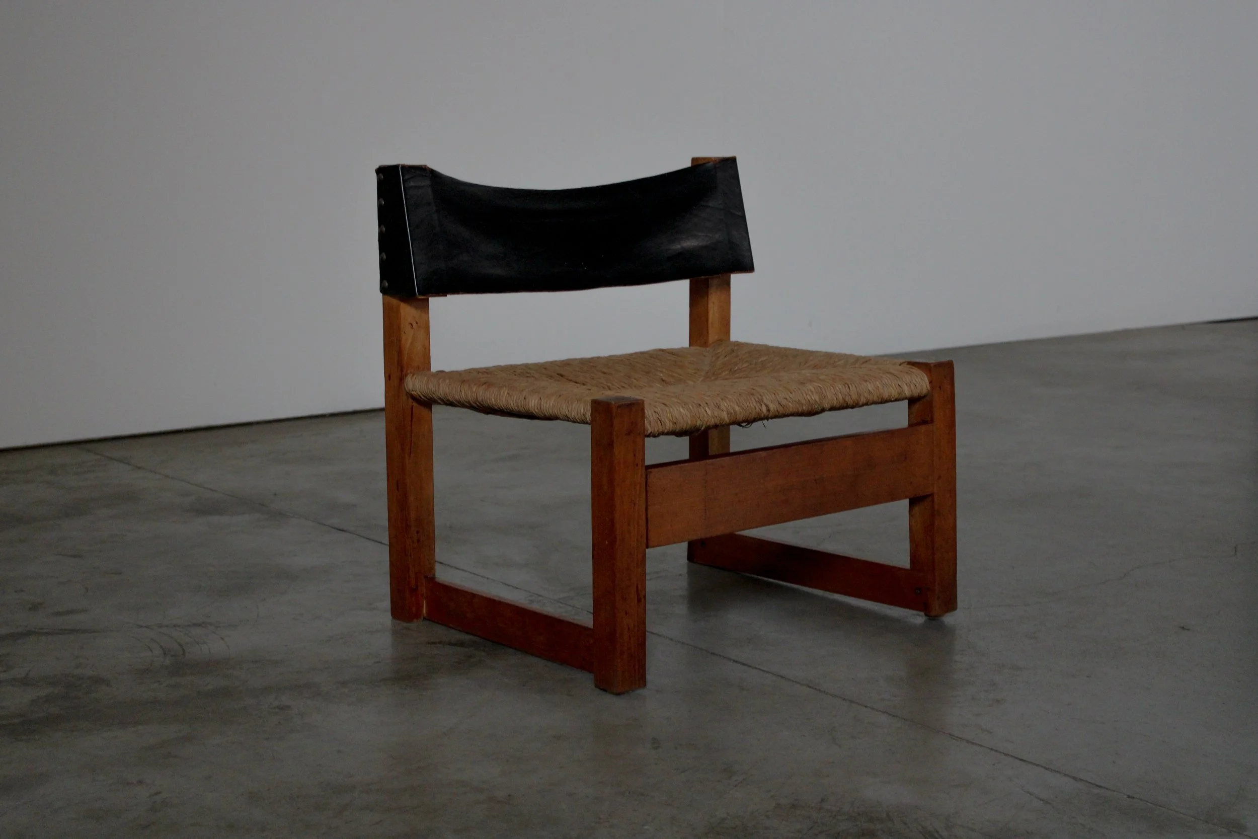 LOW CHAIR WITH RUSH SEATING