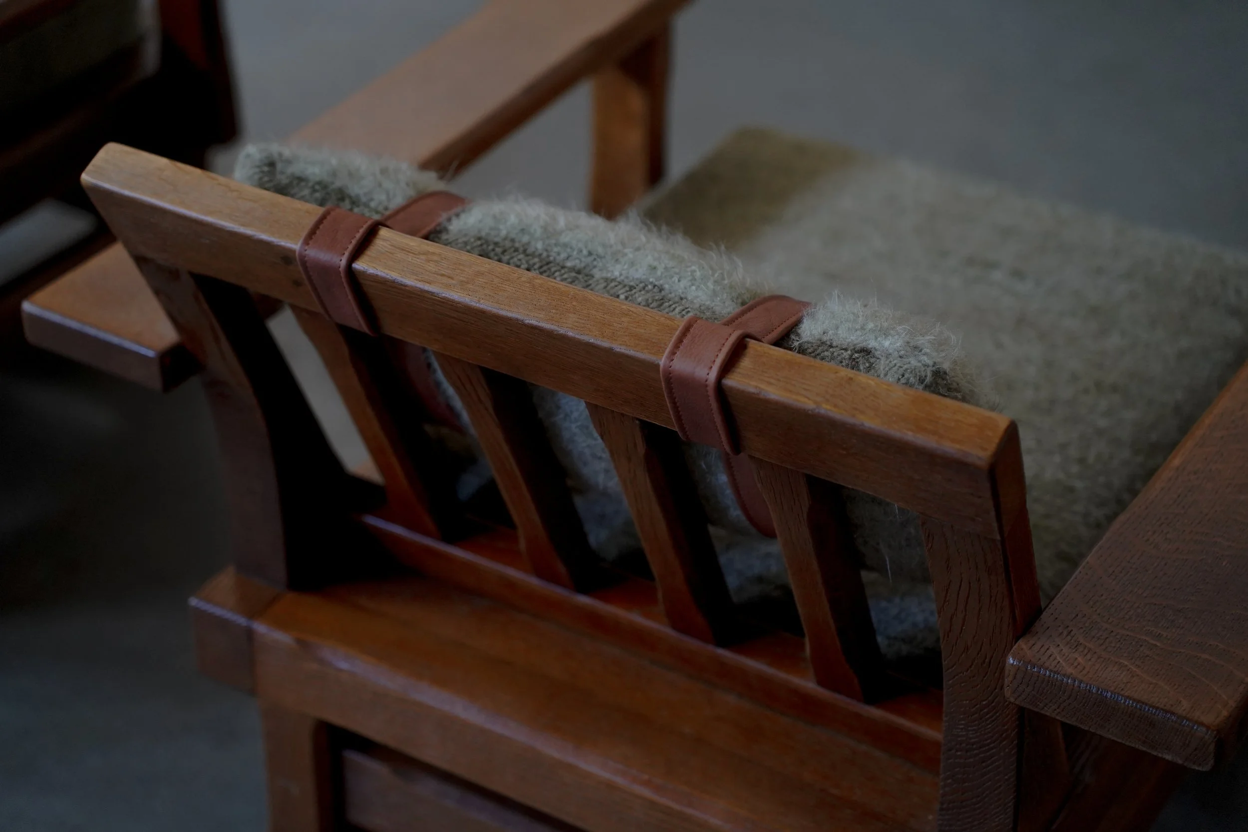 PAIR OF BRUTALIST ARM CHAIRS