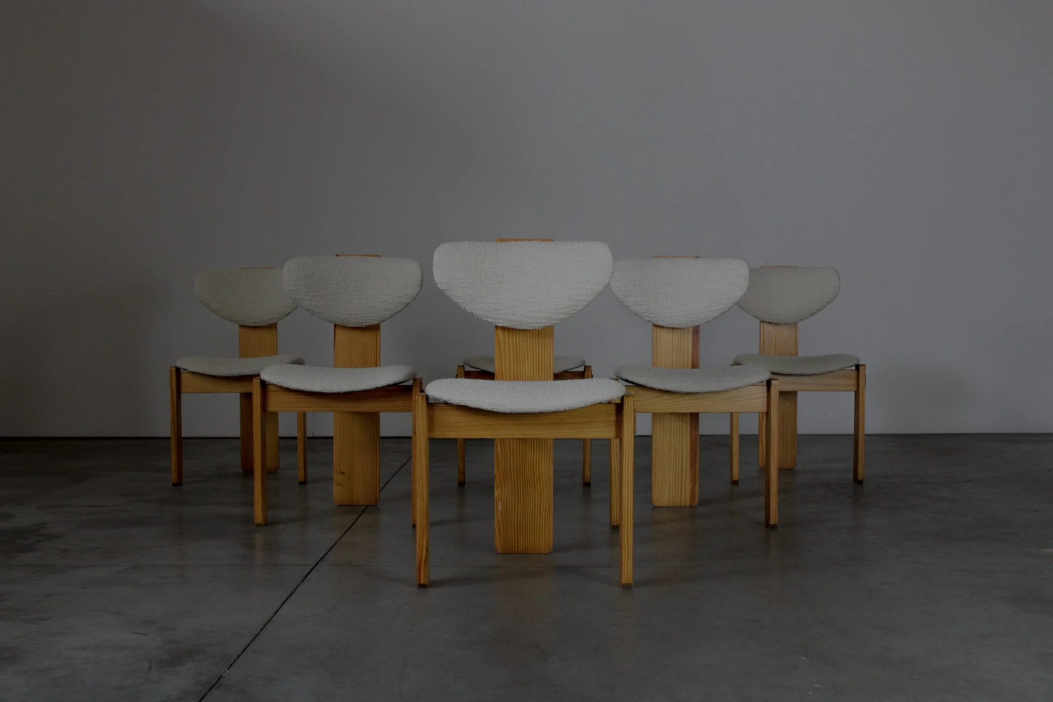 Pine Tripod Dining Chairs