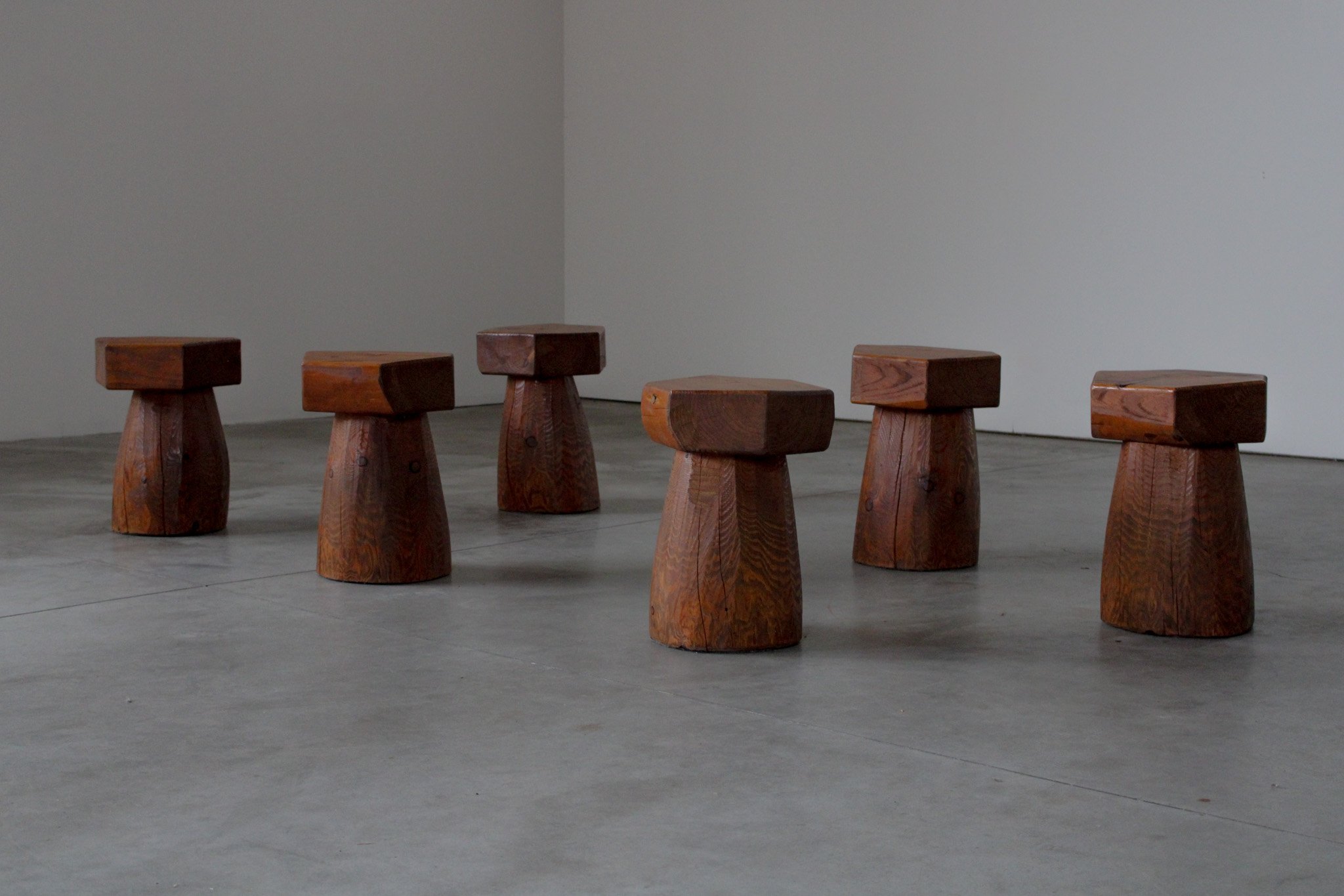 Set of 6 Mushroom Stools