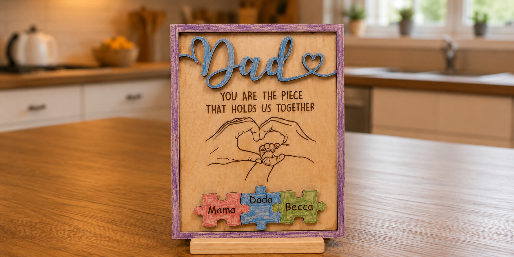 Custom "Puzzle" Father’s Day Card for Dad