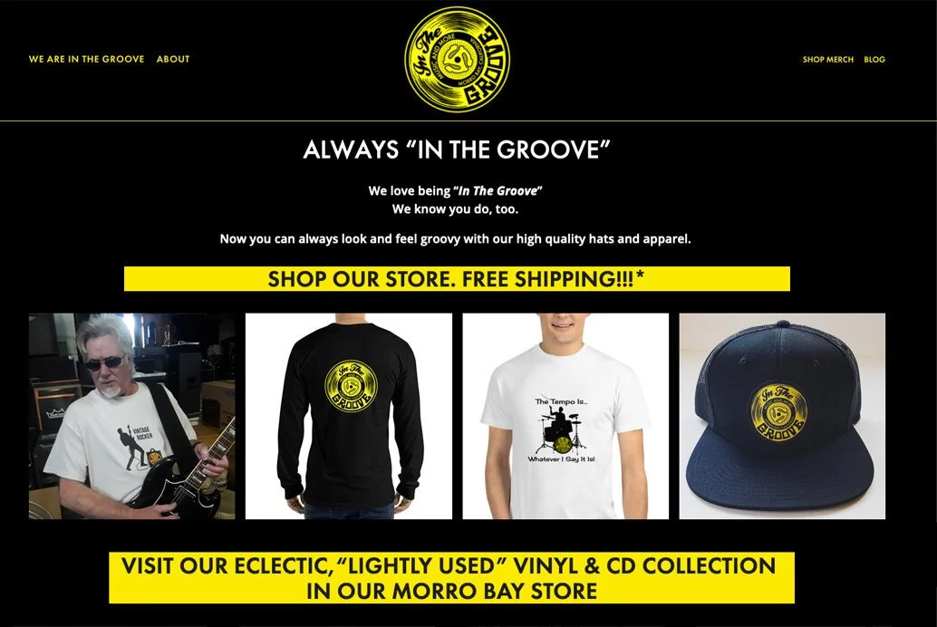 In The Groove website - Morro Bay, CA