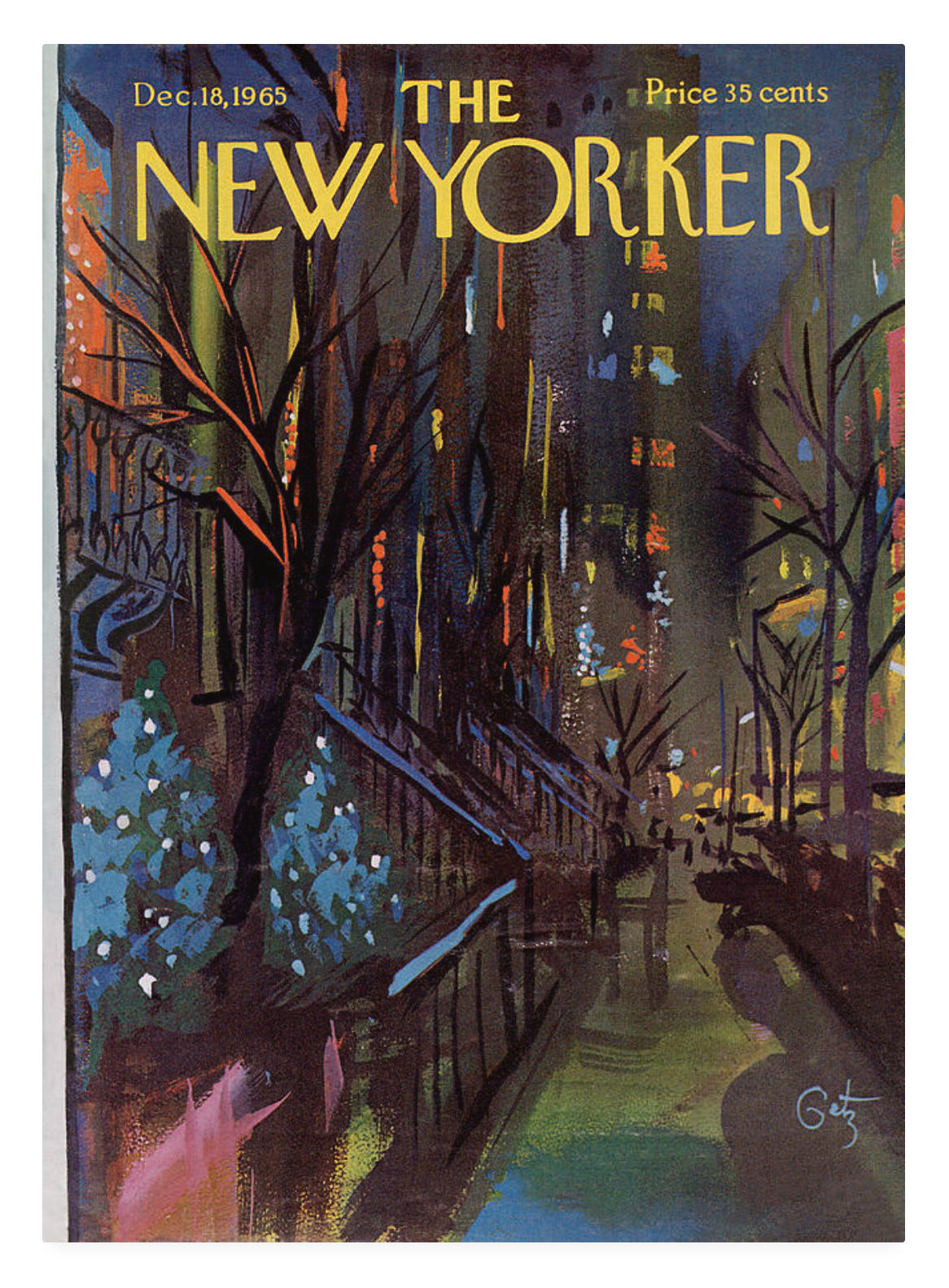 Magazine The New Yorker Complet - Août 1969, Couverture Arthur Getz - Bon état, Sans étiquette