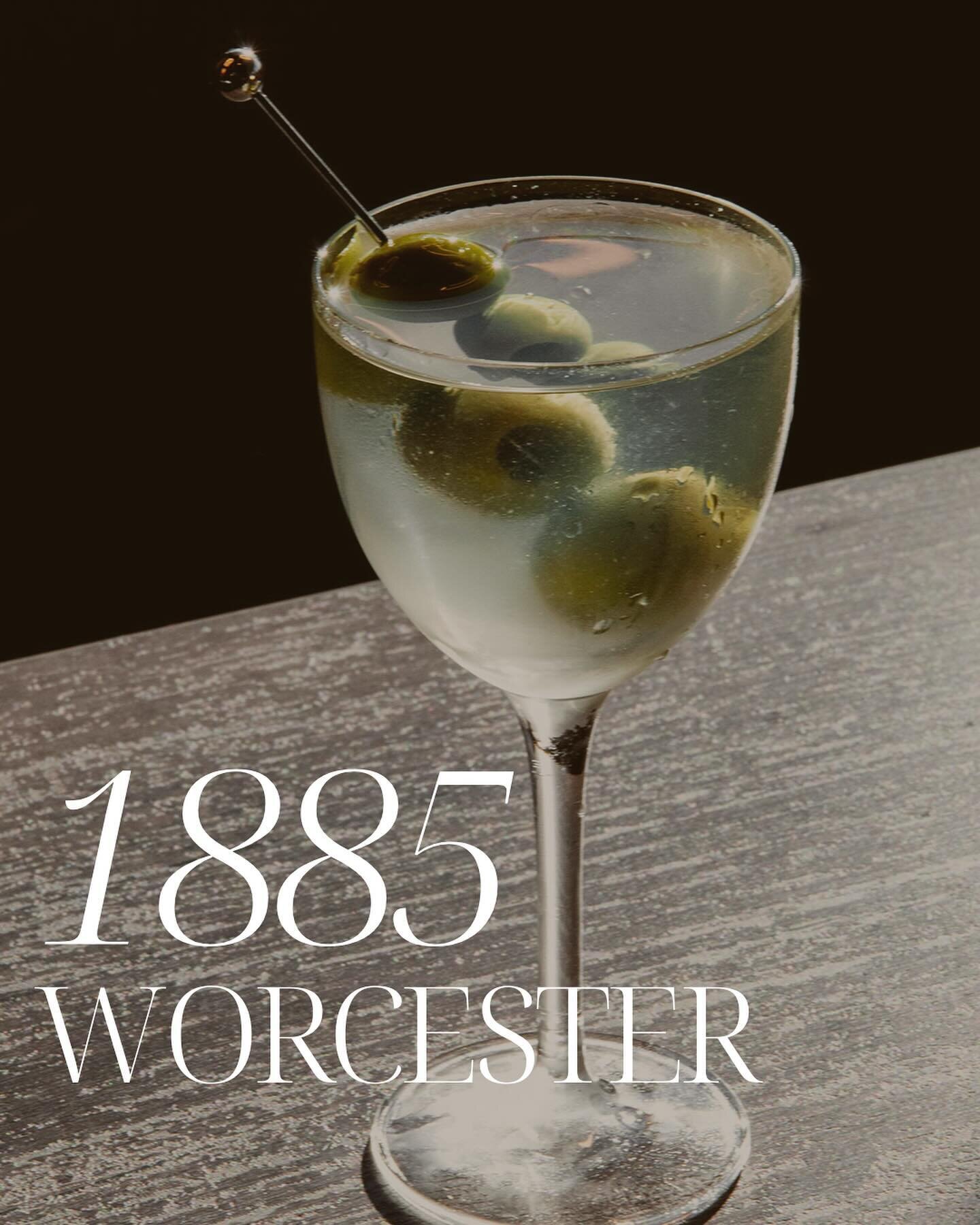 In honor of our client @1885worcester grand opening today we&rsquo;re sharing the photos and website we&rsquo;ve been working on the past few months! 

A brand new bar and restaurant in the heart of the Canal District, 1885&rsquo;s  elevated cocktail